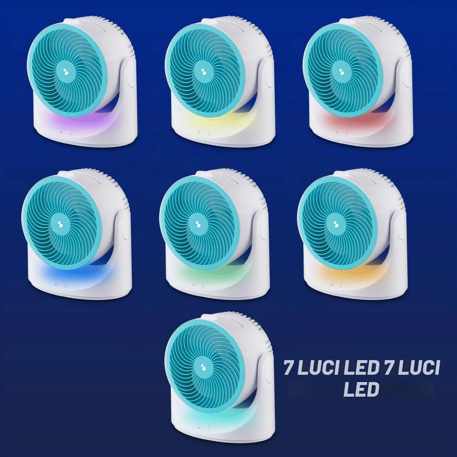 BEPER P206RAF202 Mini Raffrescatore d’Aria USB con Luci LED, Condizionatore Portatile da Tavolo, 3 Velocità - immagine 3