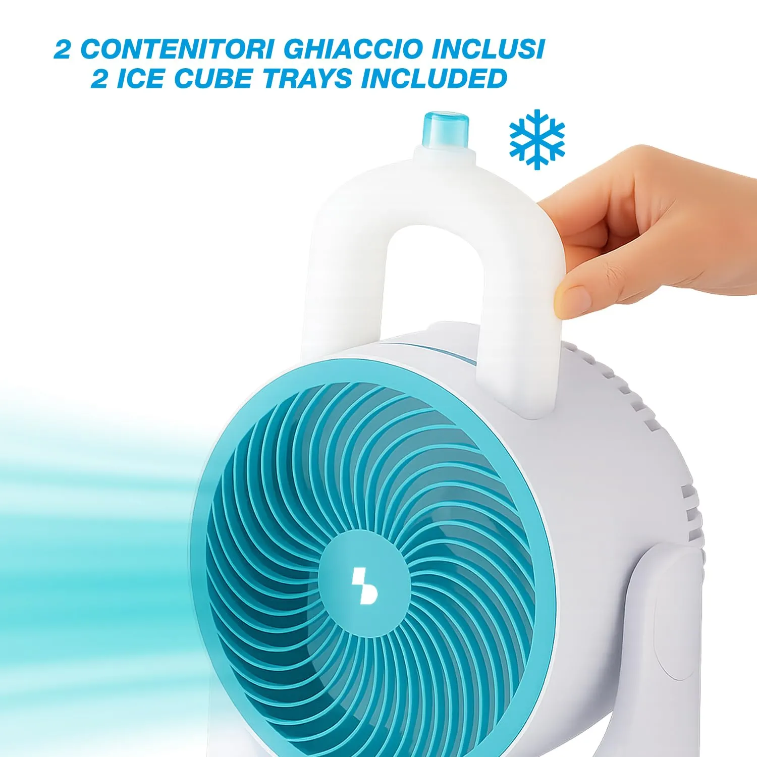 BEPER P206RAF202 Mini Raffrescatore d’Aria USB con Luci LED, Condizionatore Portatile da Tavolo, 3 Velocità - immagine 4