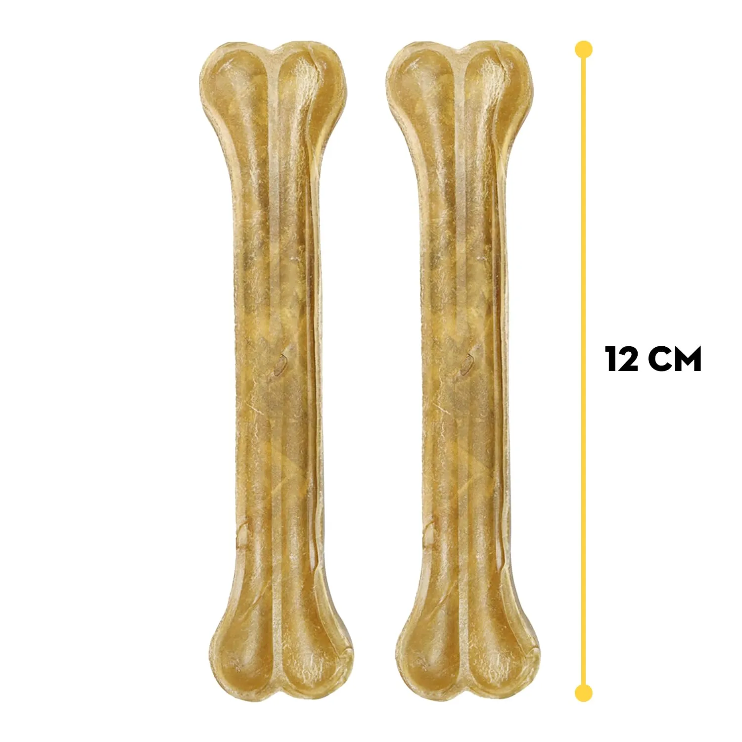 Croci King Bone Ossa in Pelle Bovina Naturale per Cani, 12,5 cm - 2 pz - immagine 2