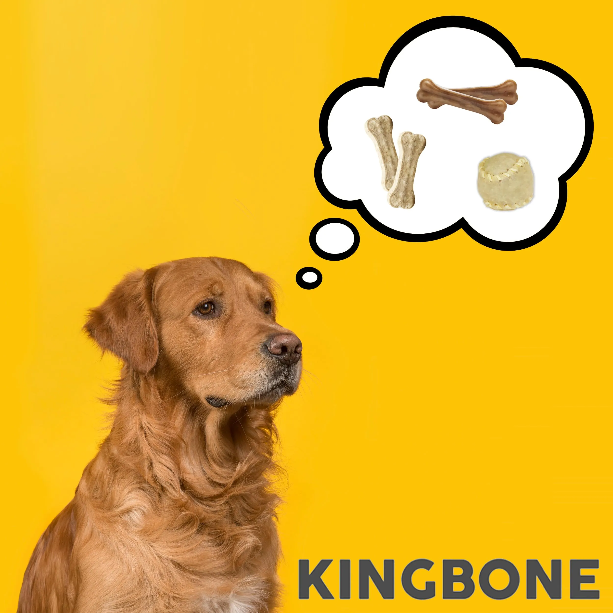 Croci King Bone Ossa in Pelle Bovina Naturale per Cani, 12,5 cm - 2 pz - immagine 4