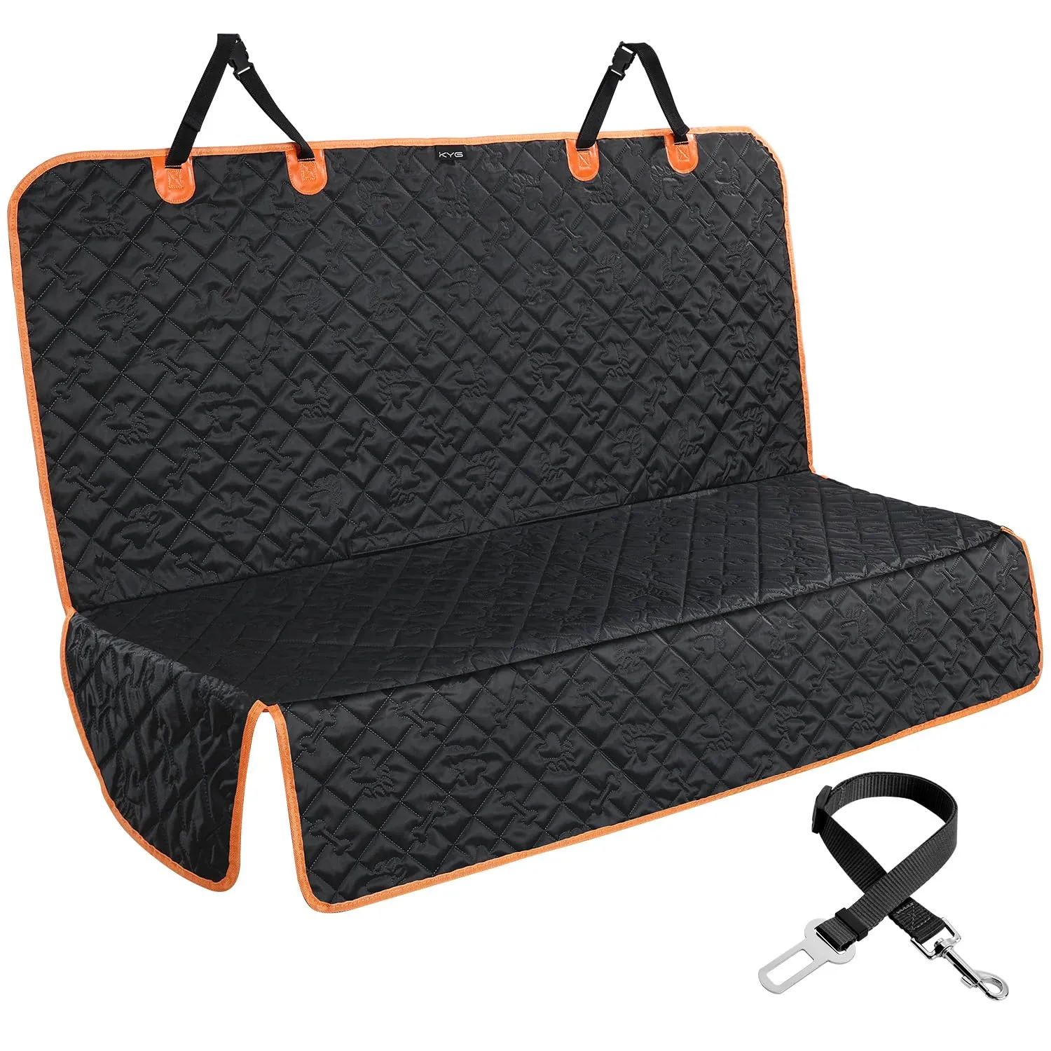 KYG Coprisedile Auto per Cani Posteriore, Antiscivolo e Antigraffio per Auto, SUV e Camion, 132x58x46cm - immagine 1