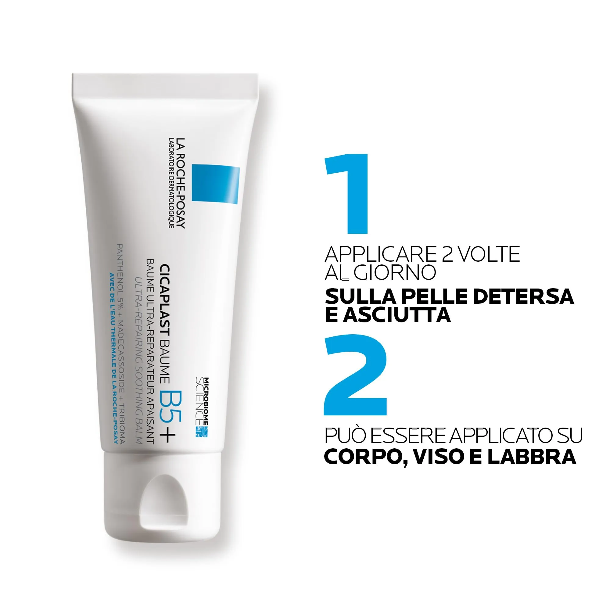 La Roche-Posay Cicaplast Baume B5+ Balsamo Viso e Corpo Riparatore, 40 ml - immagine 6