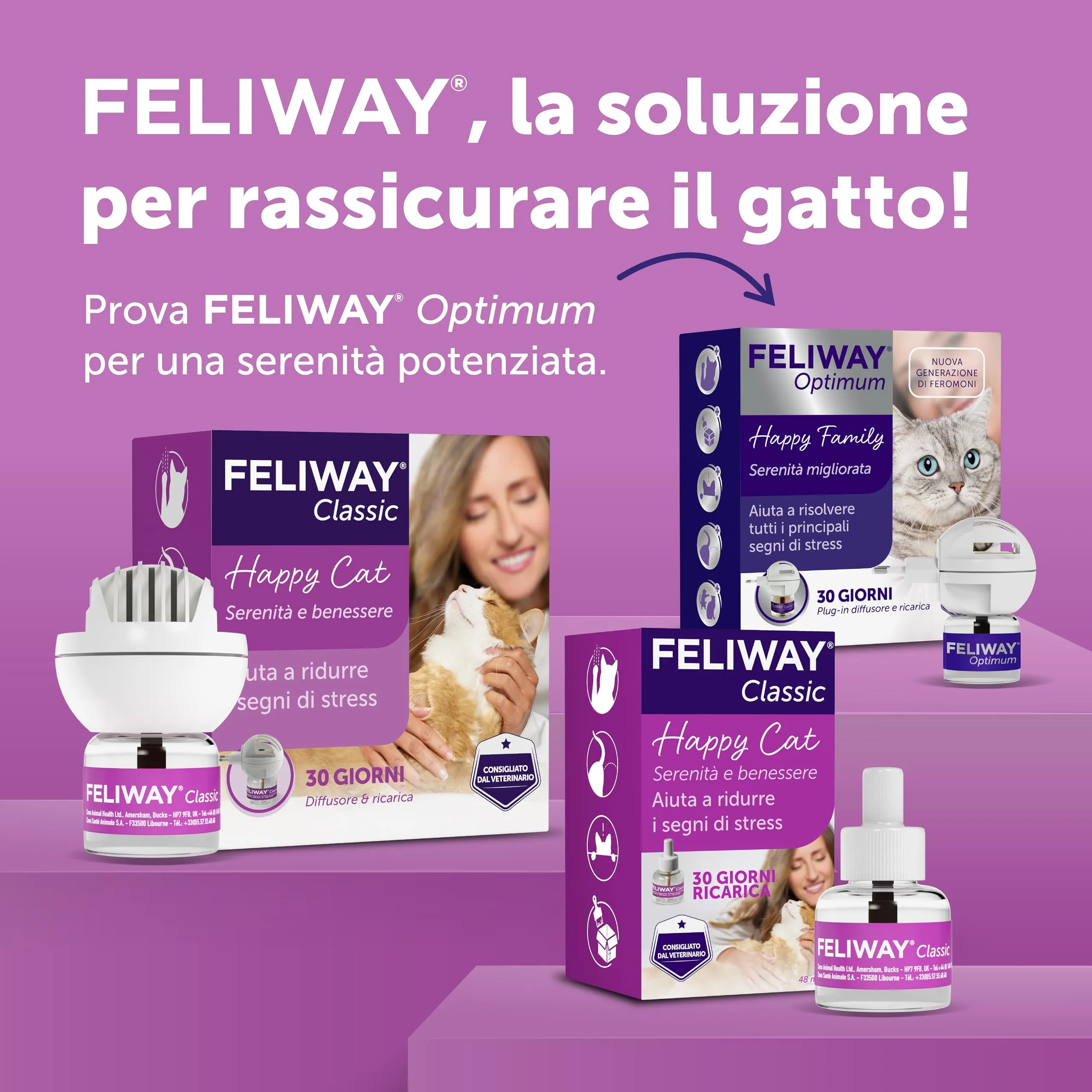 Feliway Classic Ricarica Diffusore di Feromoni Calmanti per Gatti, 48ml - immagine 9