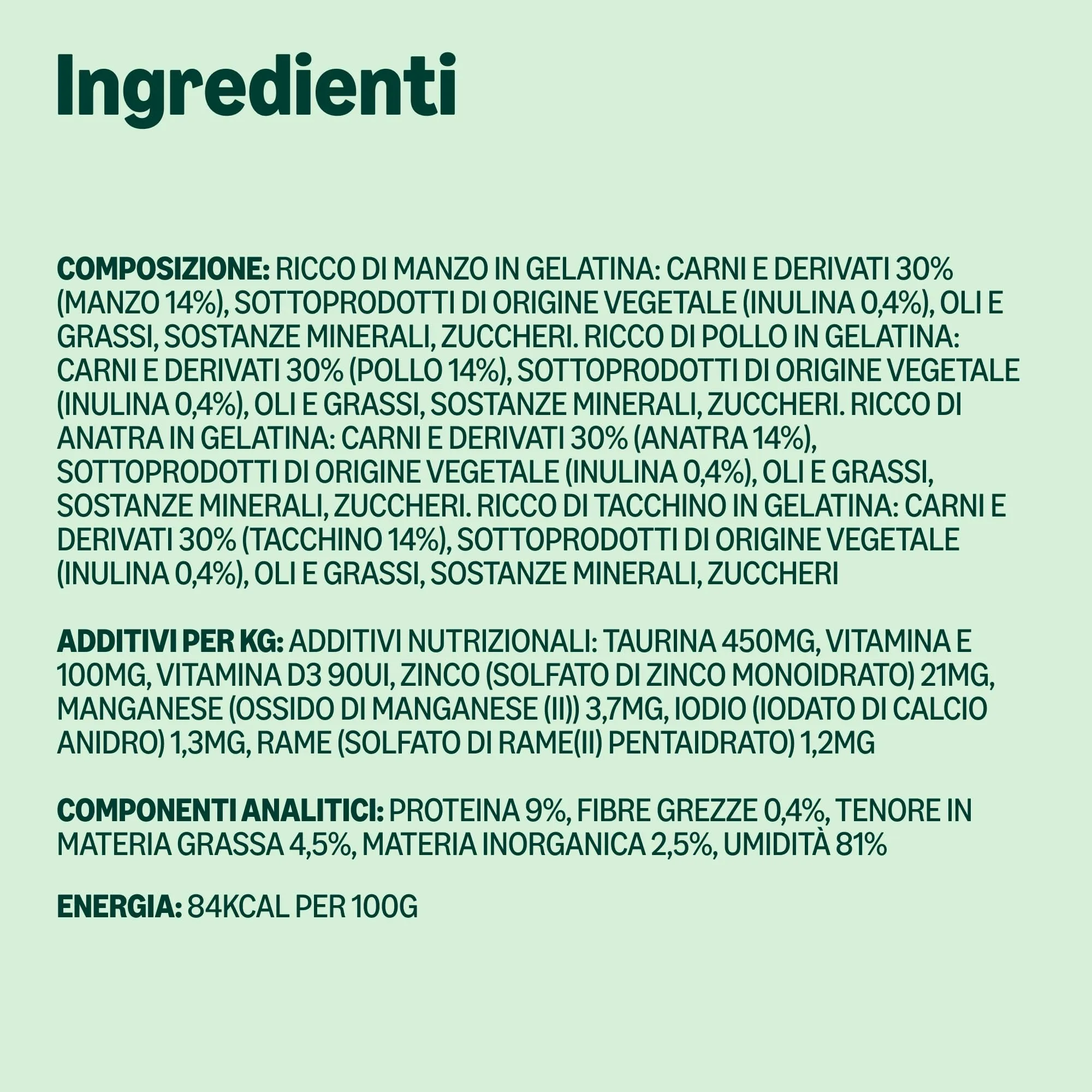 by Amazon Cibo Umido Senza Cereali per Gatti Adulti Selezione di Carne in Gelatina, 4.76 kg, 56 Confezioni da 85 g - immagine 6