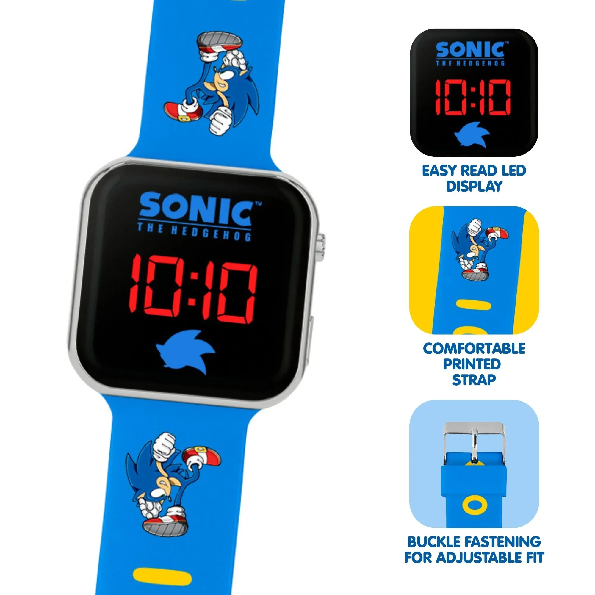 Sonic The Hedgehog Orologio Ragazzi Blue Printed SNC4137 - immagine 3