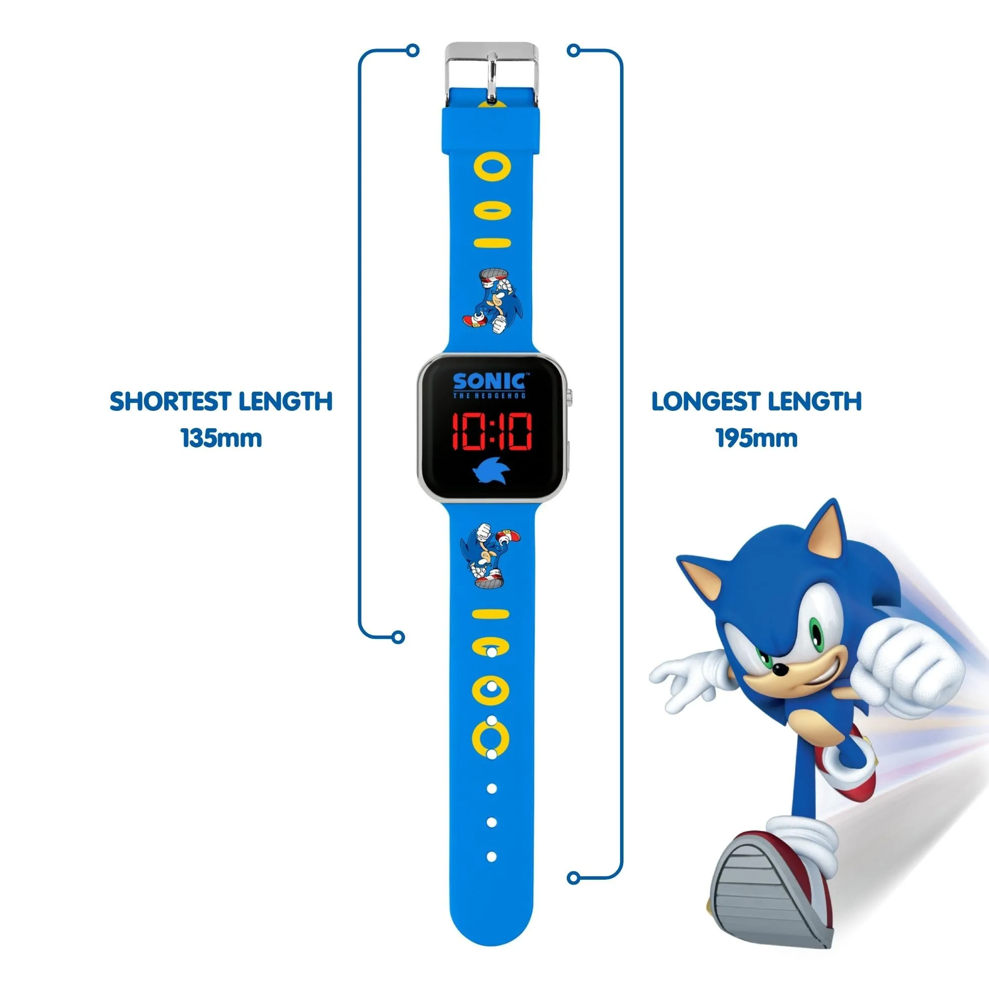 Sonic The Hedgehog Orologio Ragazzi Blue Printed SNC4137 - immagine 4