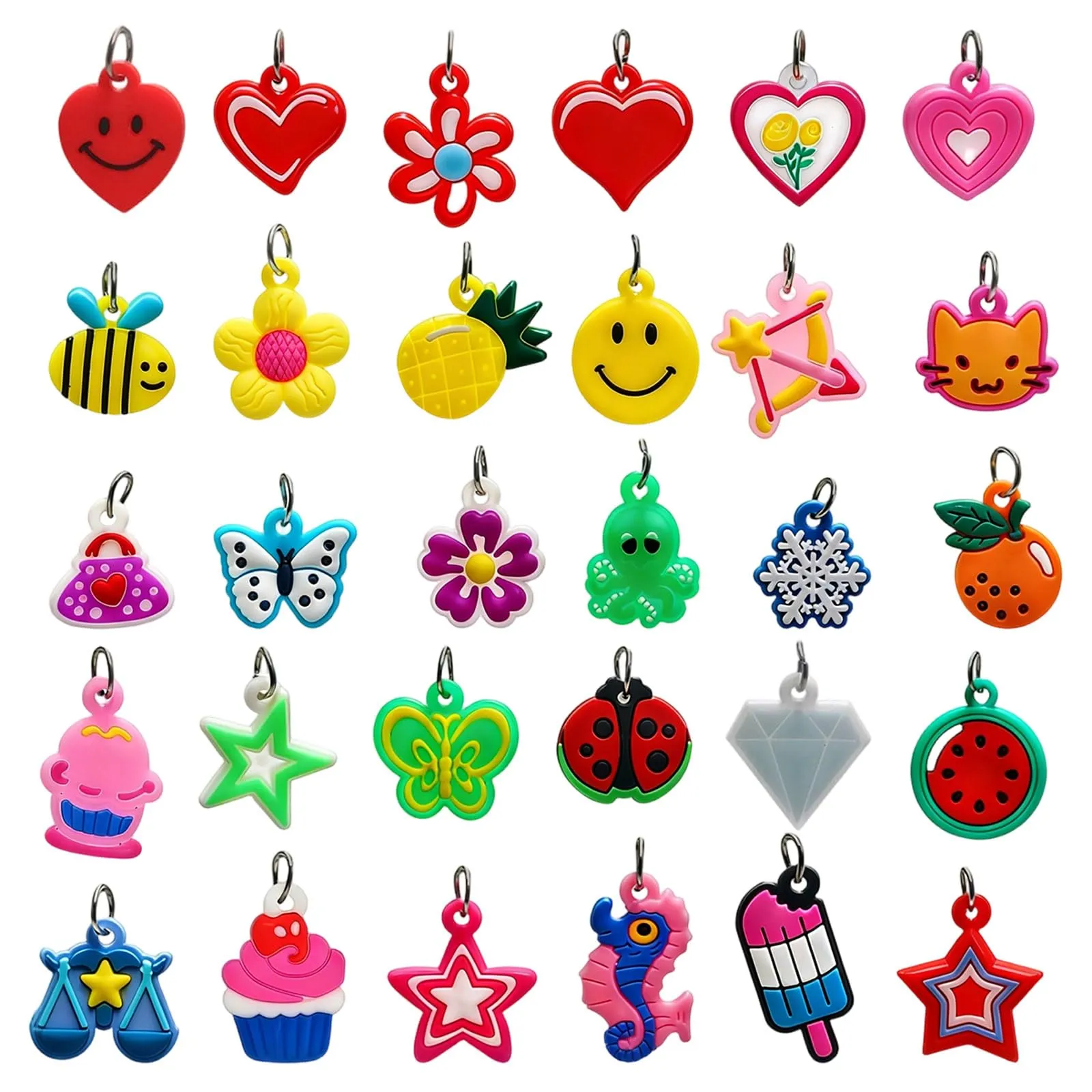 MBSIVSA 60 Pezzi Ciondoli per Braccialetti, Collane e Orecchini, Multicolore - immagine 1