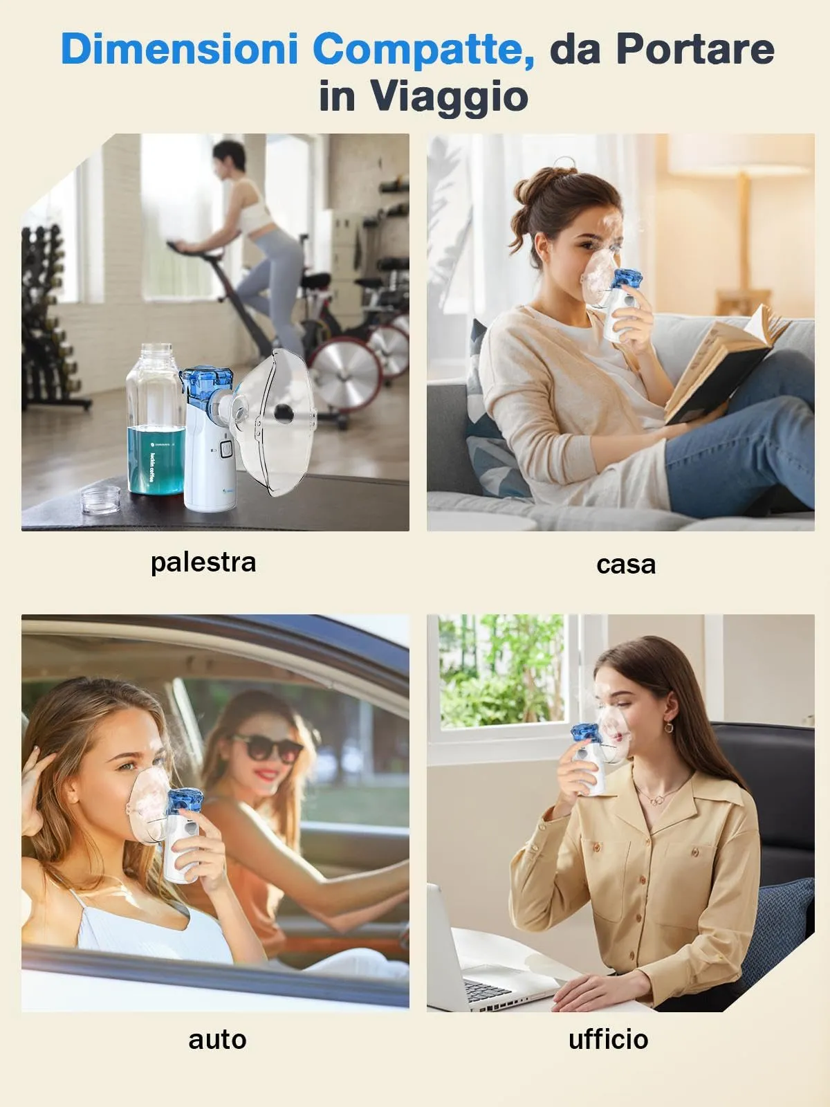 Meowyn Aerosol Portatile a Ultrasuoni, Ricaricabile USB-C per Adulti e Bambini, Modello YS35 - immagine 4