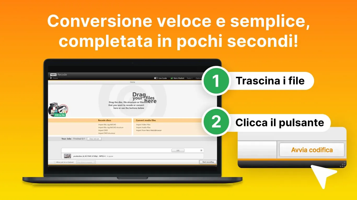 Nero Recode Software Convertitore MP3, Licenza a Vita, 1 PC, Windows 11/10/8/7 - immagine 4