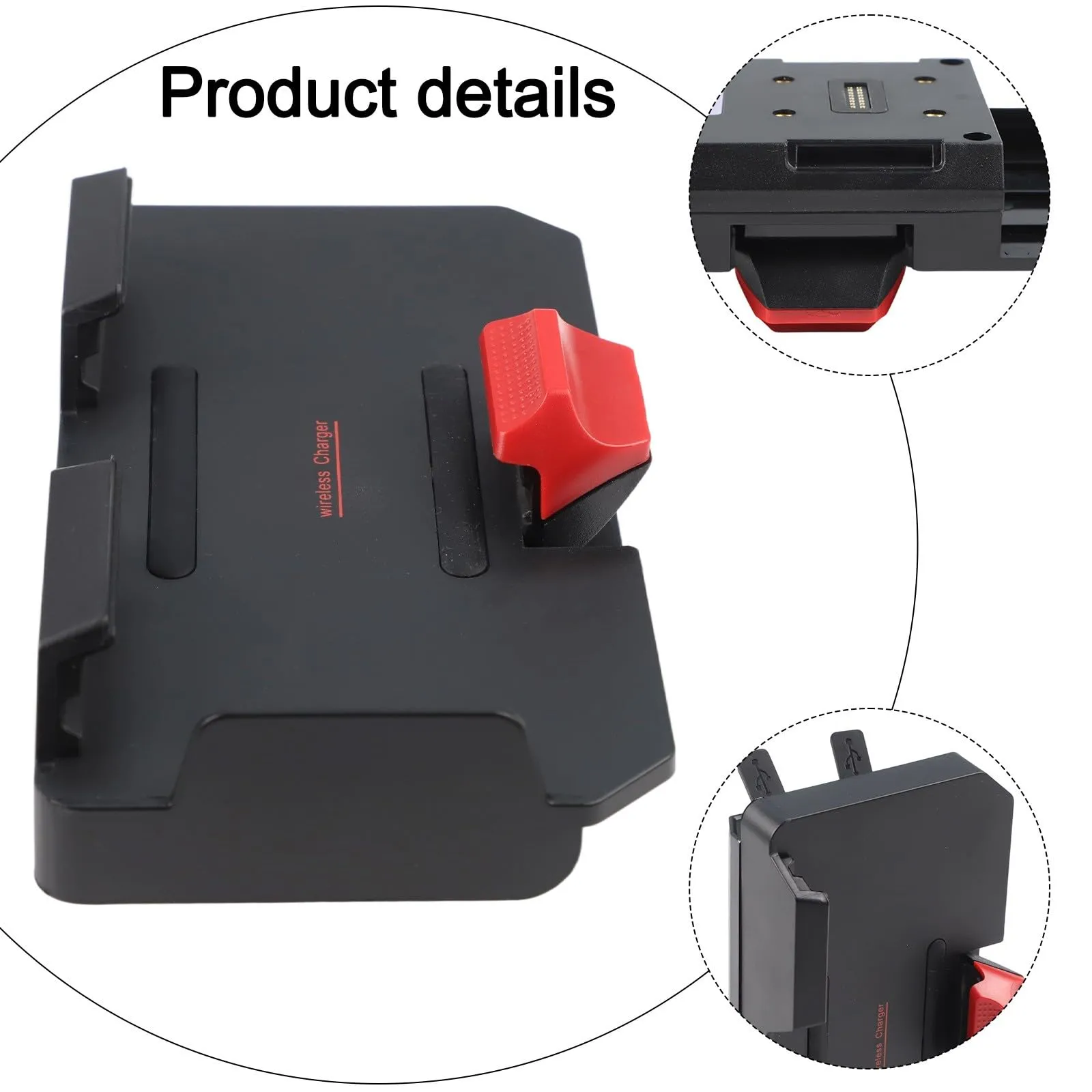 MoSundi 15W Wireless Charging Phone Holder for R1200GS R1250GS R1300GS, IPX6 Waterproof Motorcycle Mount with Dual USB Ports - immagine 5