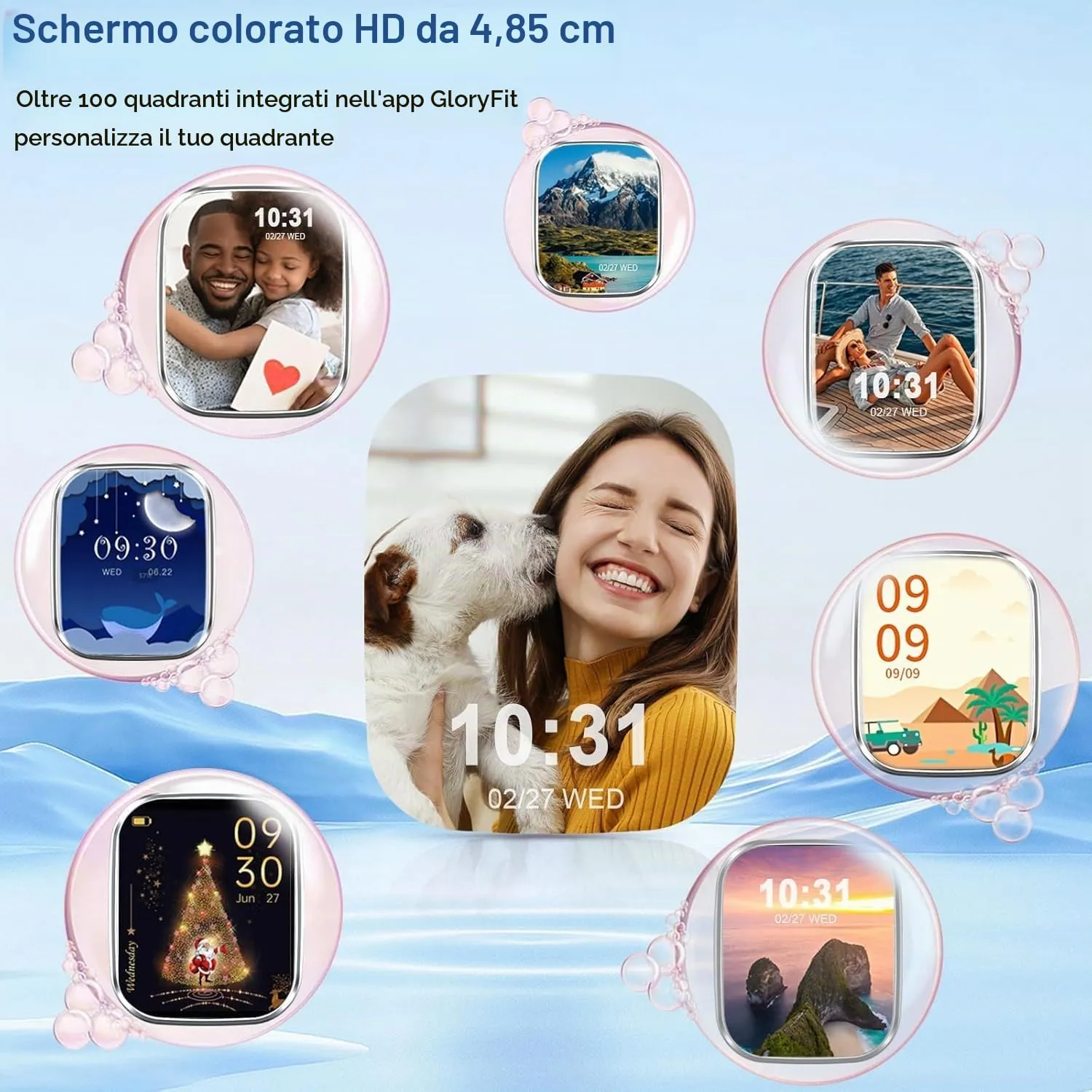 Matast Smartwatch 2026 per Uomo e Donna, Fitness Tracker con Cardiofrequenzimetro, Sonno e Contapassi, Schermo 1.91", Chiamate Bluetooth, Impermeabile IP68, Grigio platino - immagine 4