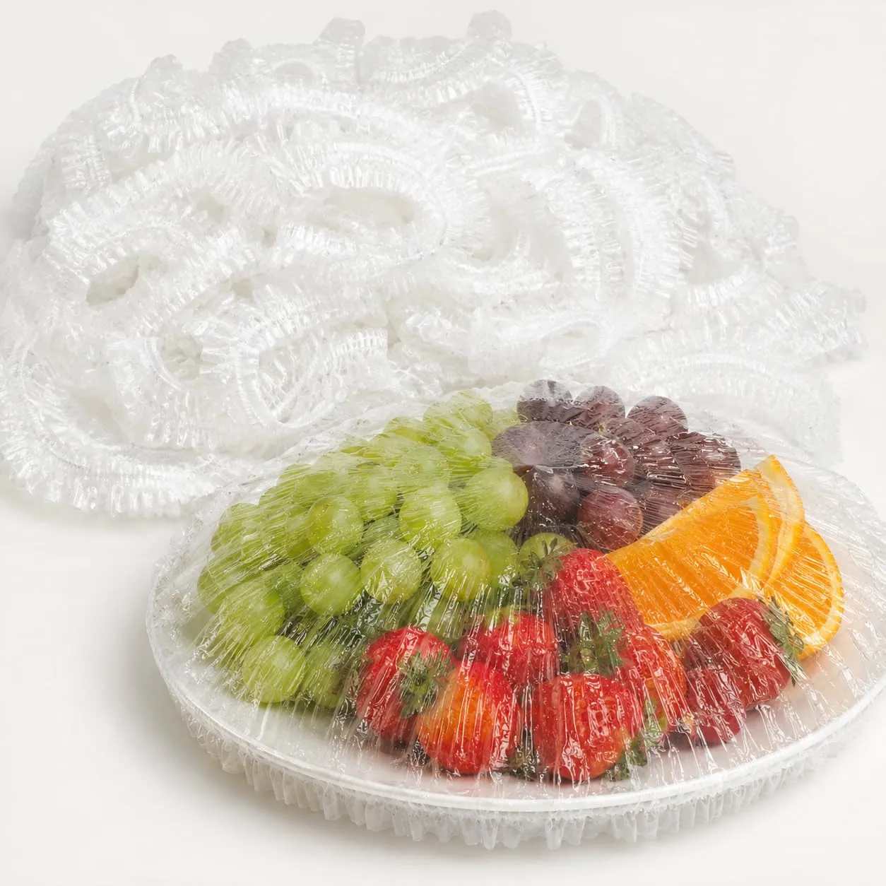 OTHERWISETRIVIAL Cuffie Copri Alimenti Elasticizzate, 40 Pezzi, Trasparente - immagine 1