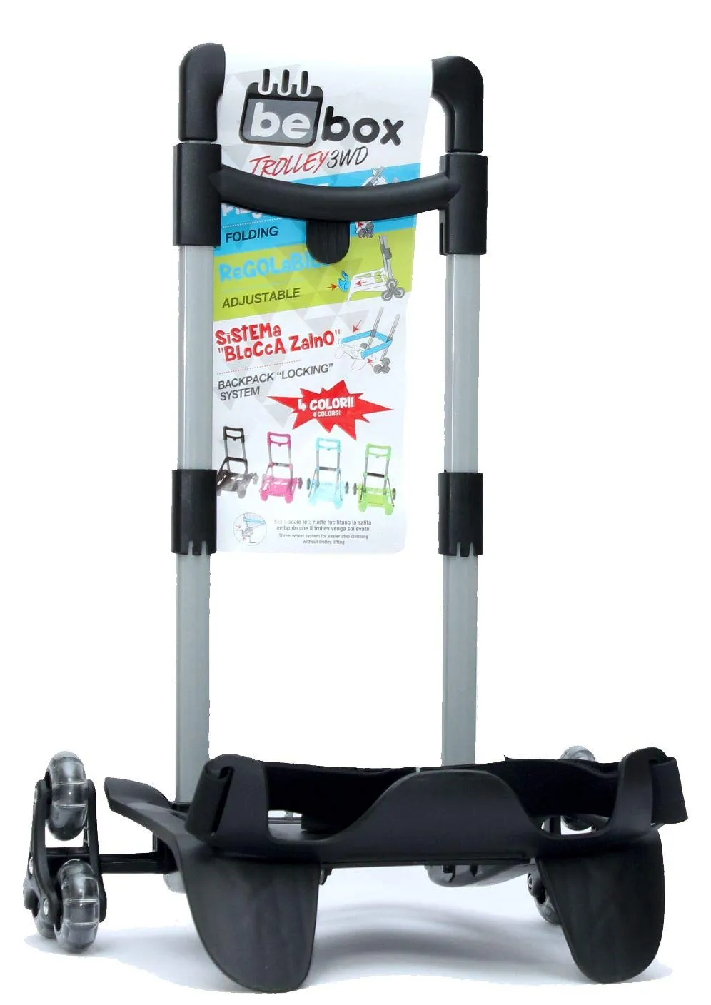 Seven Be Box Trolley Pieghevole 3WD Nero - immagine 1