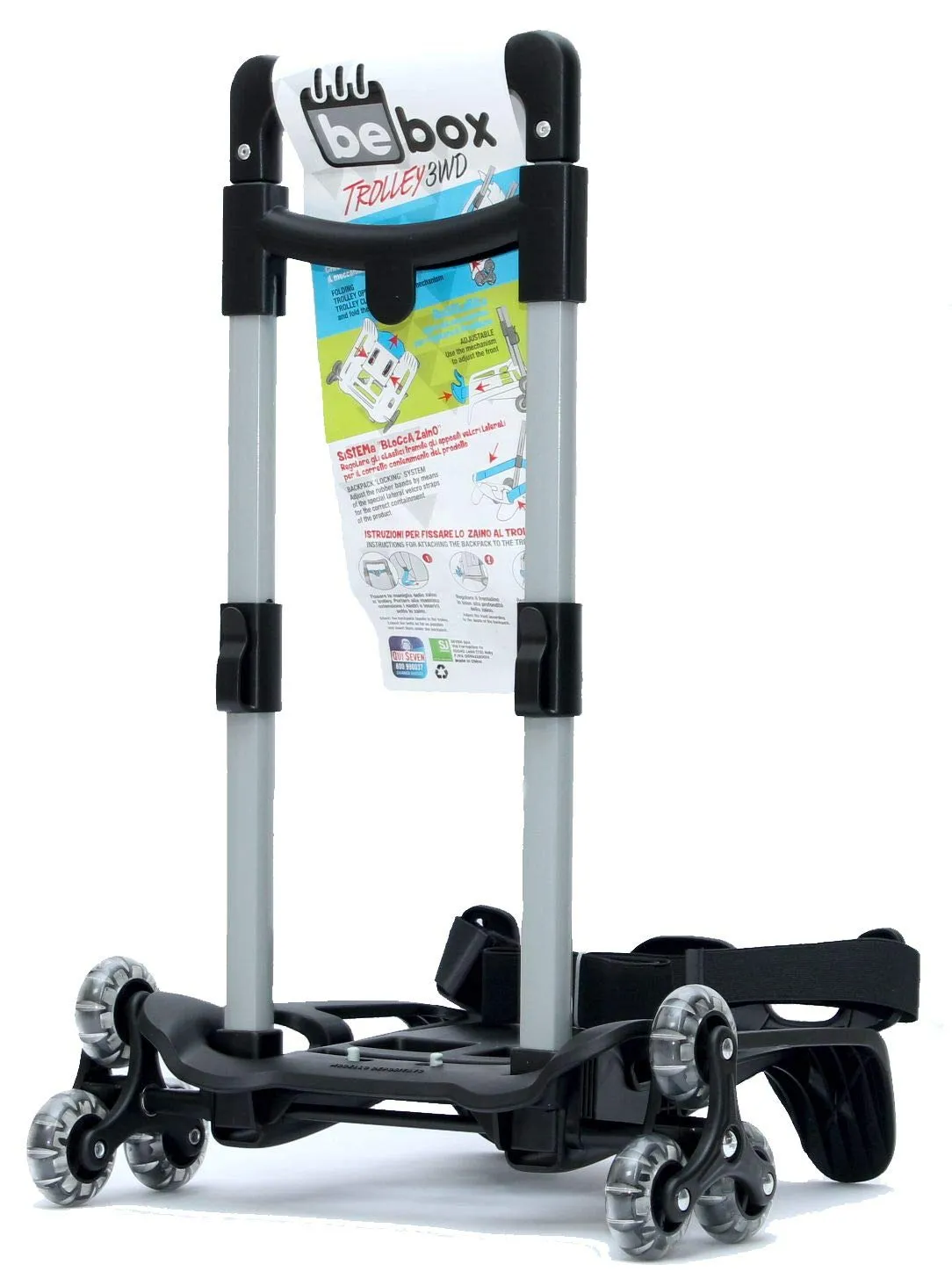 Seven Be Box Trolley Pieghevole 3WD Nero - immagine 2
