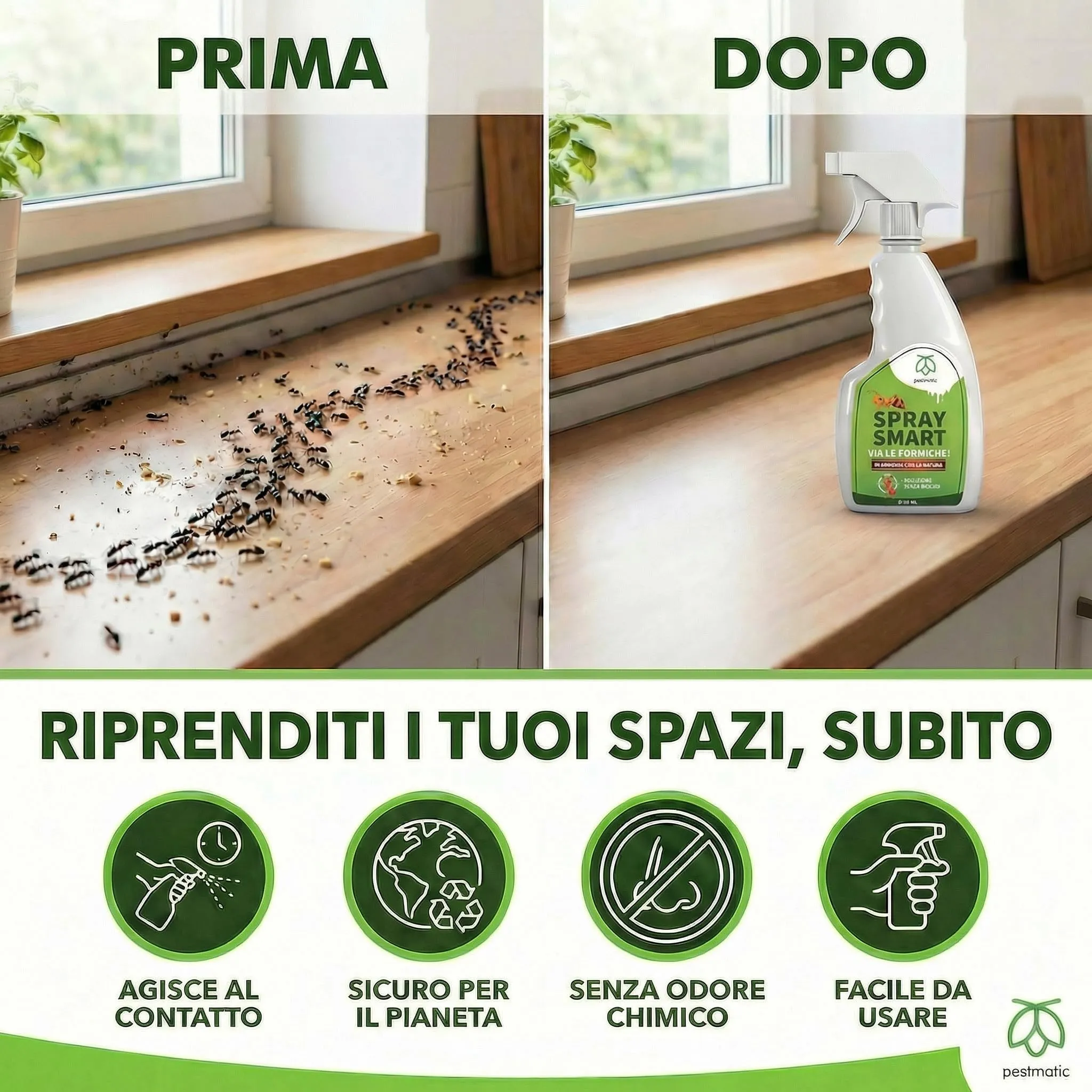 Pestmatic Spray Anti Formiche Senza Veleno 500 ml - immagine 7