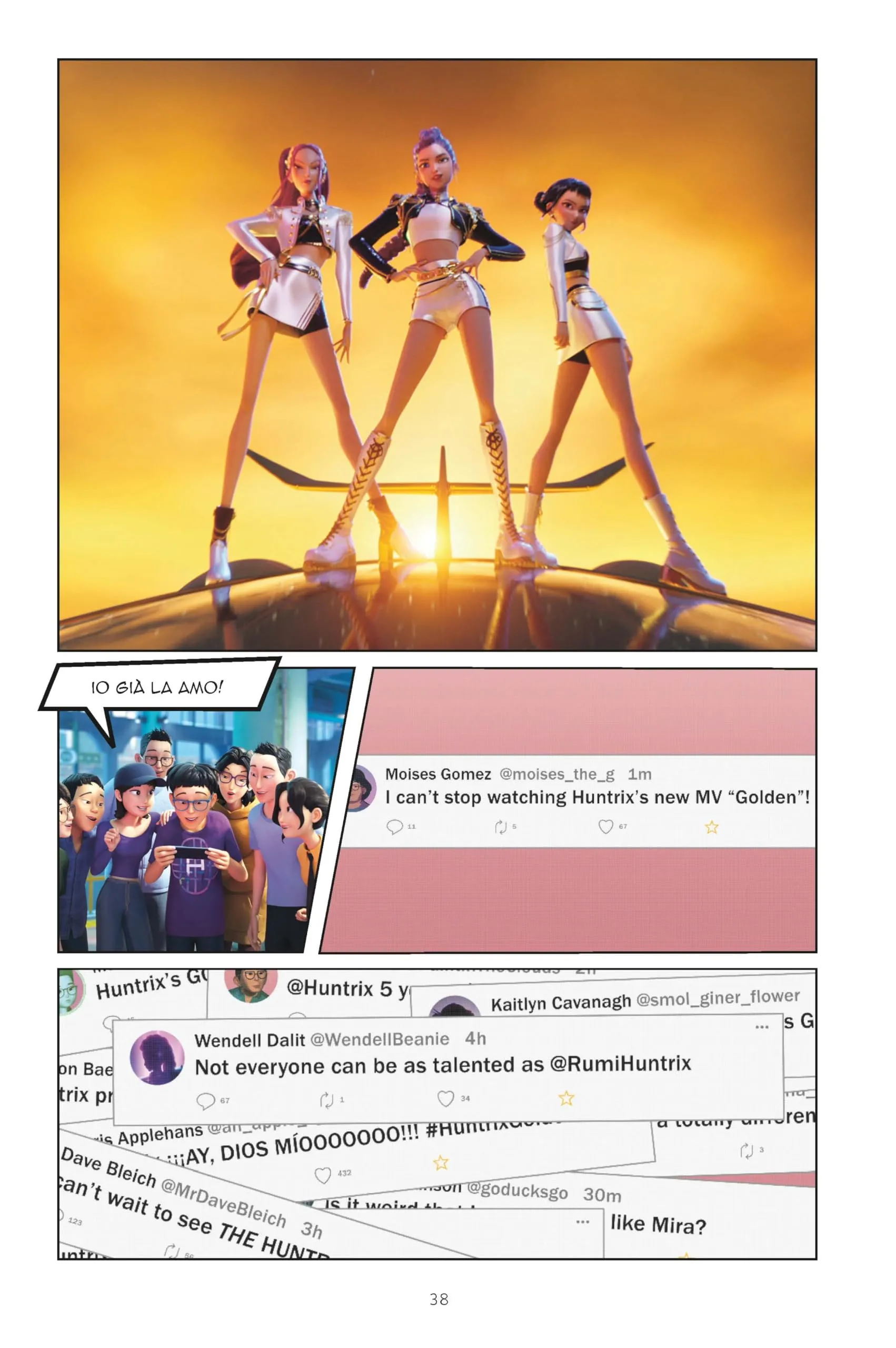 Mondadori Kpop Demon Hunters: La storia del film a fumetti Libro ufficiale - immagine 5