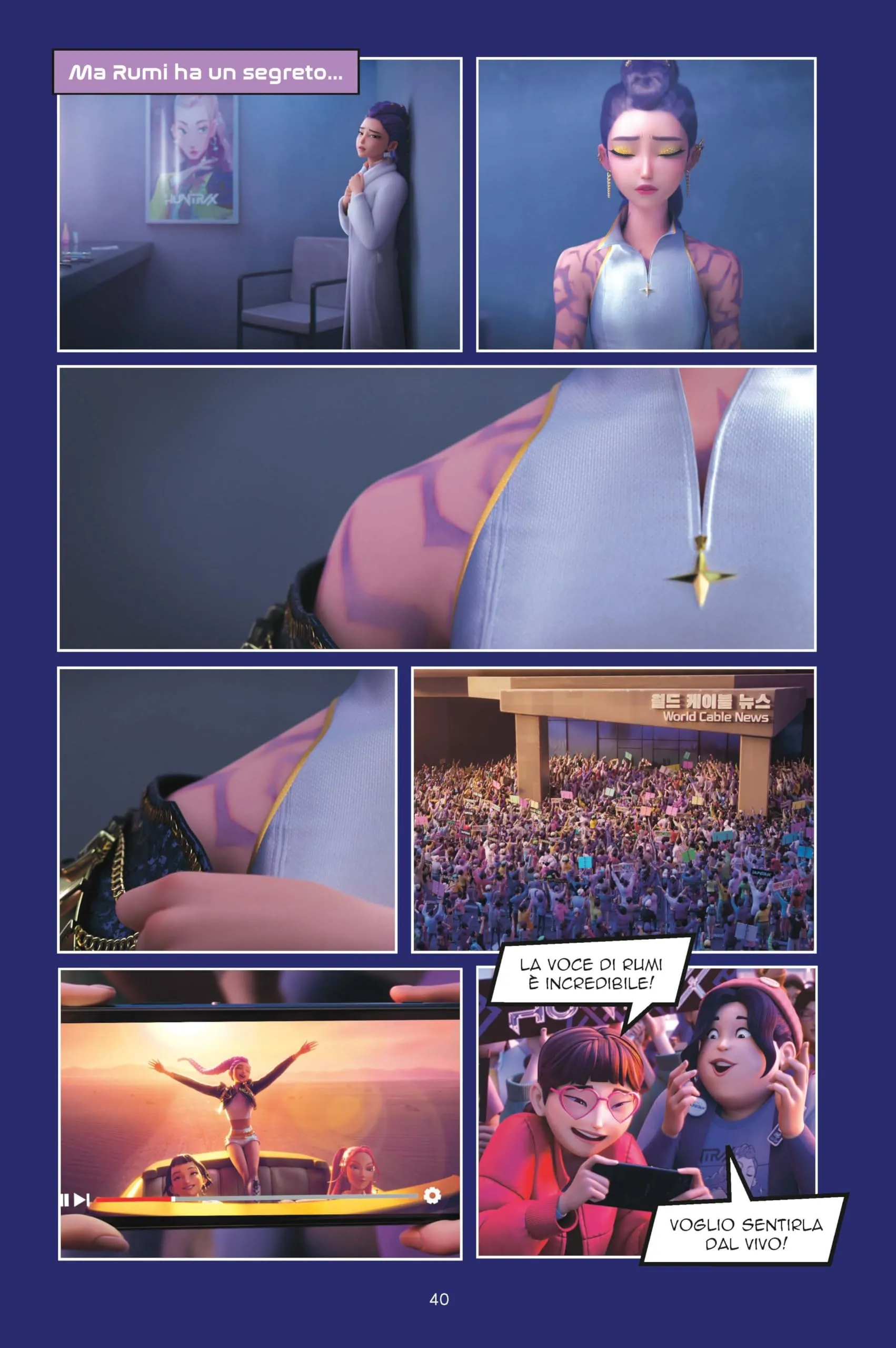 Mondadori Kpop Demon Hunters: La storia del film a fumetti Libro ufficiale - immagine 7