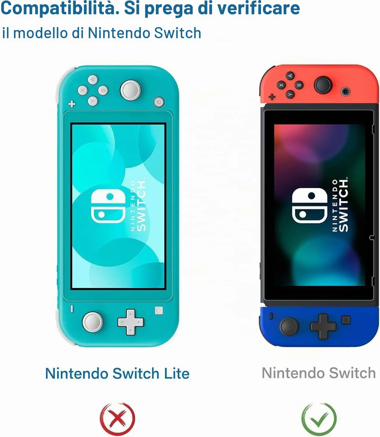 NEW'C Pellicola in Vetro Temperato per Nintendo Switch - immagine 2