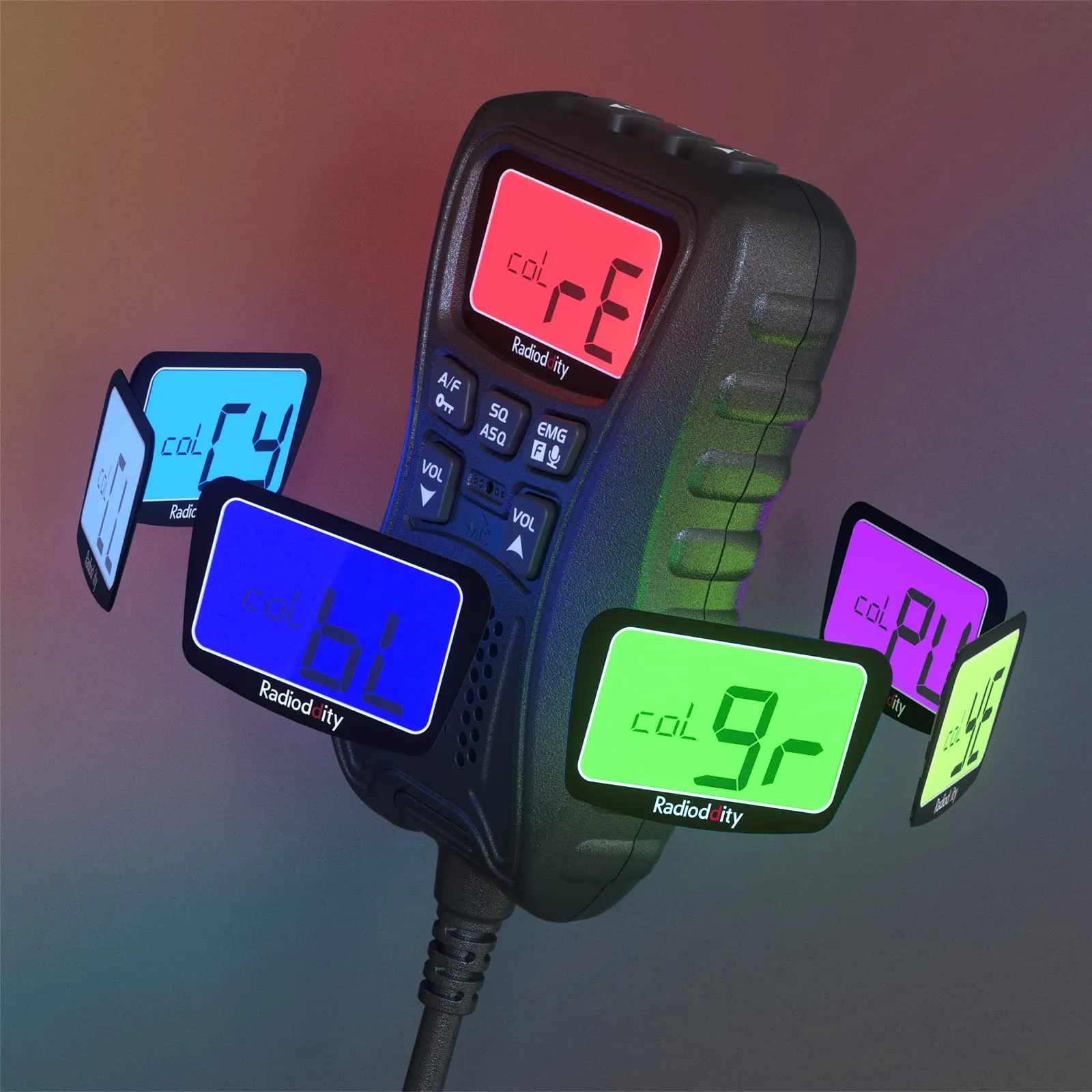 Radioddity CS-47 Mini CB Radio AM/FM 40 Channel with LCD Microphone and Noise Reduction - immagine 4