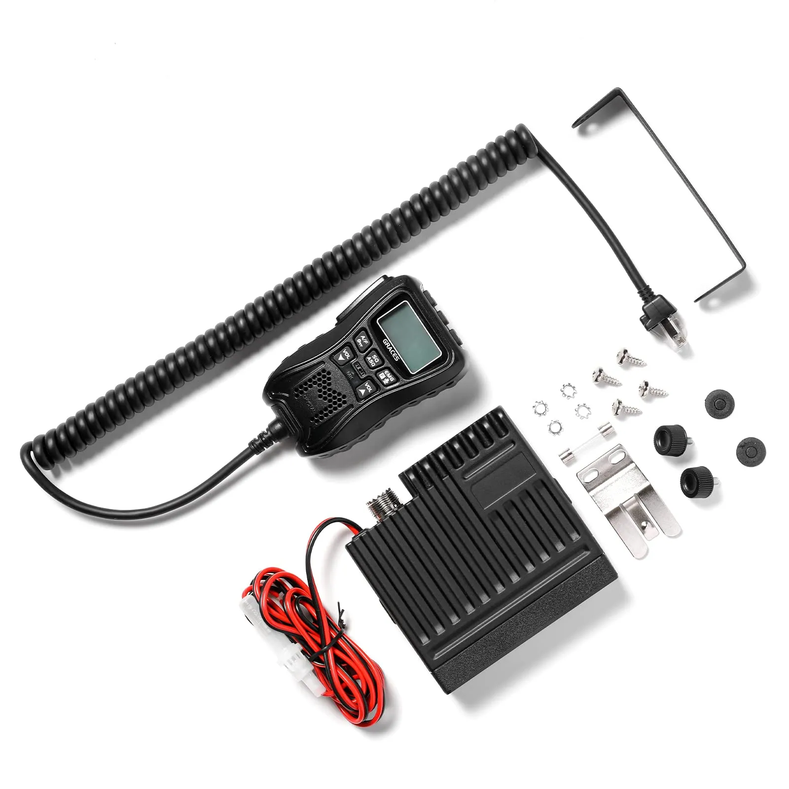 Radioddity CS-47 Mini CB Radio AM/FM 40 Channel with LCD Microphone and Noise Reduction - immagine 9