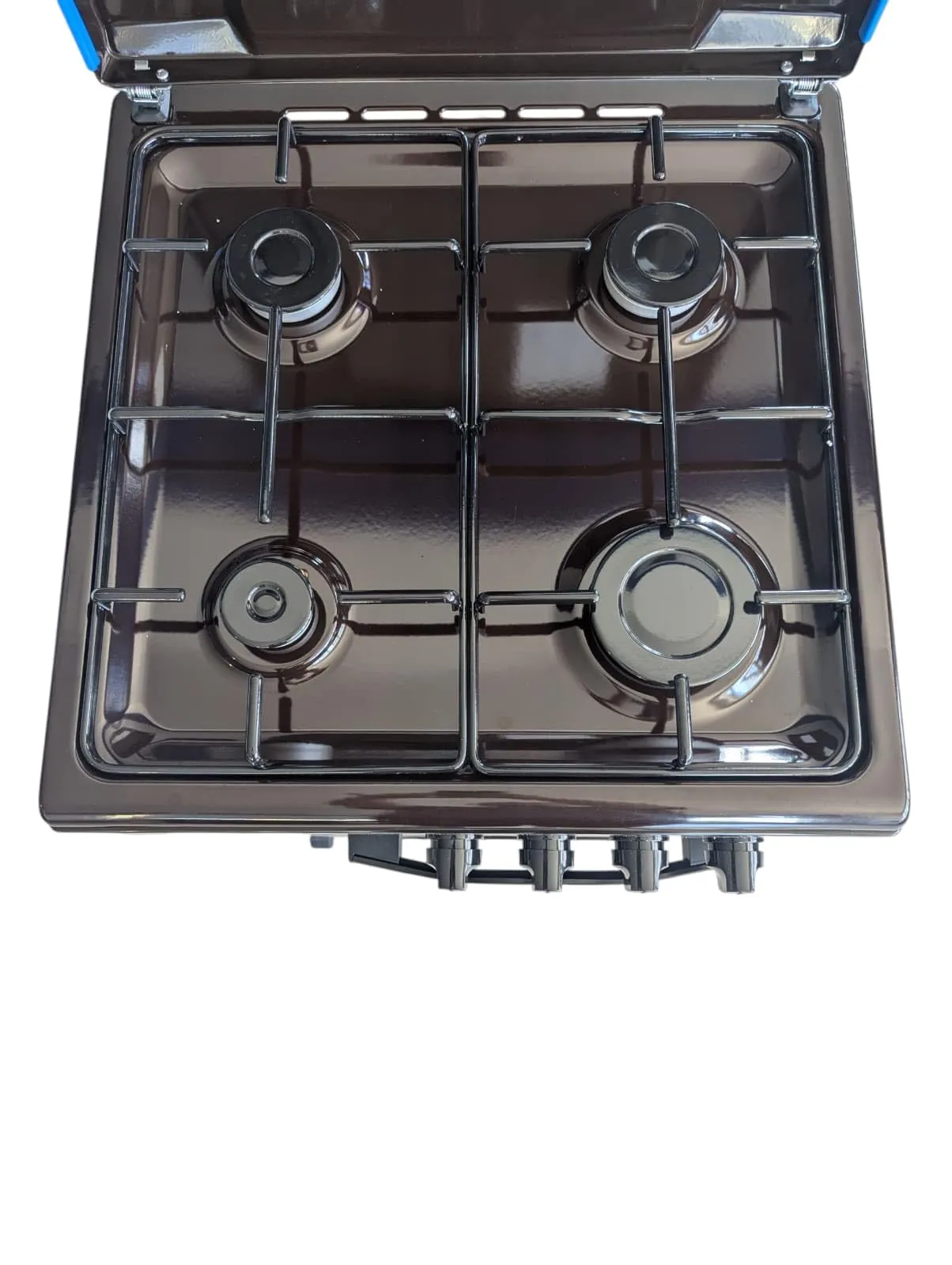 Lar.el Cucina a Gas 4 Fuochi con Mobile Portabombola, Marrone, Accensione Elettronica, GPL/Metano, MOB.S413MW - immagine 3