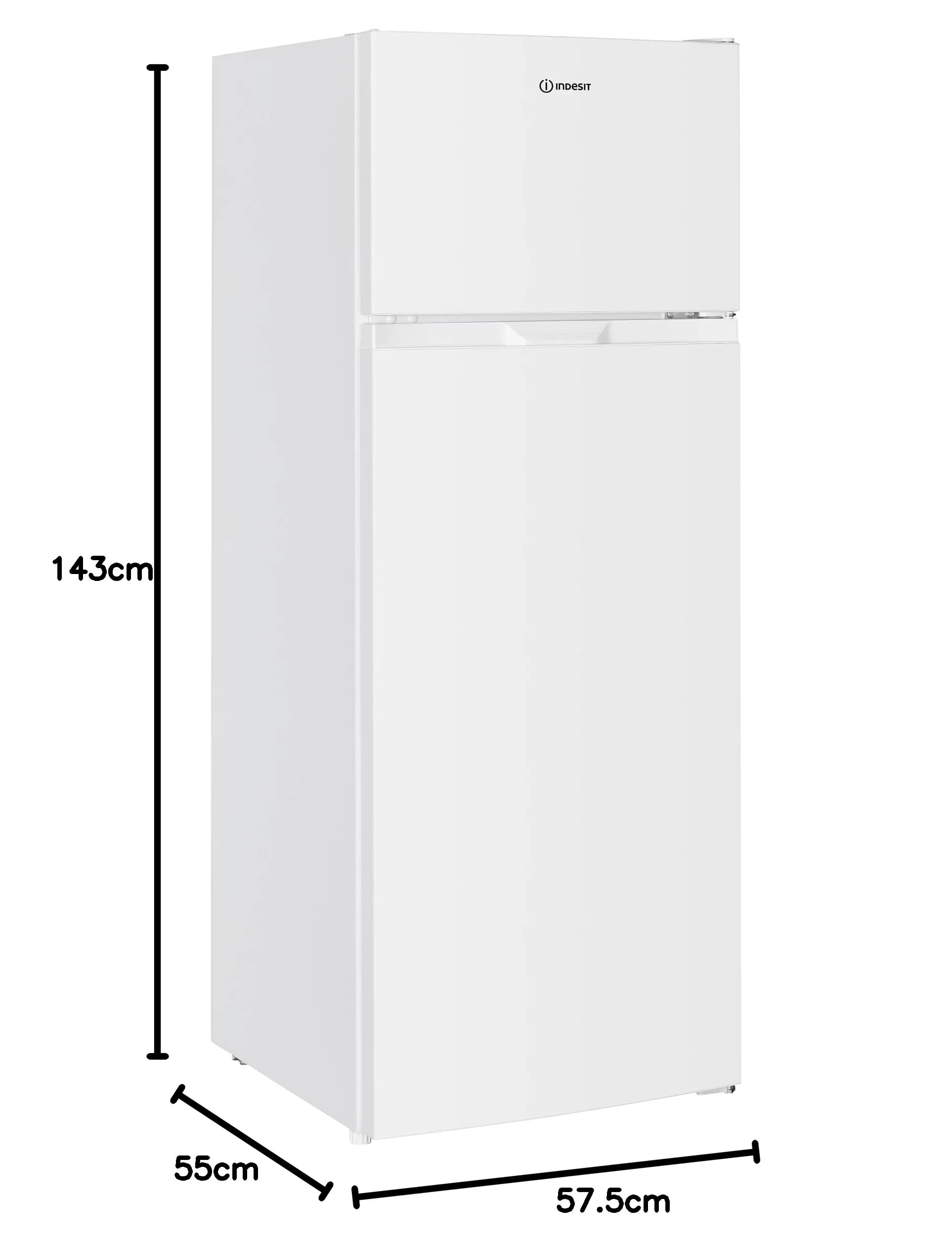 Indesit I55T0 Frigorifero Doppia Porta 206L Bianco - immagine 4