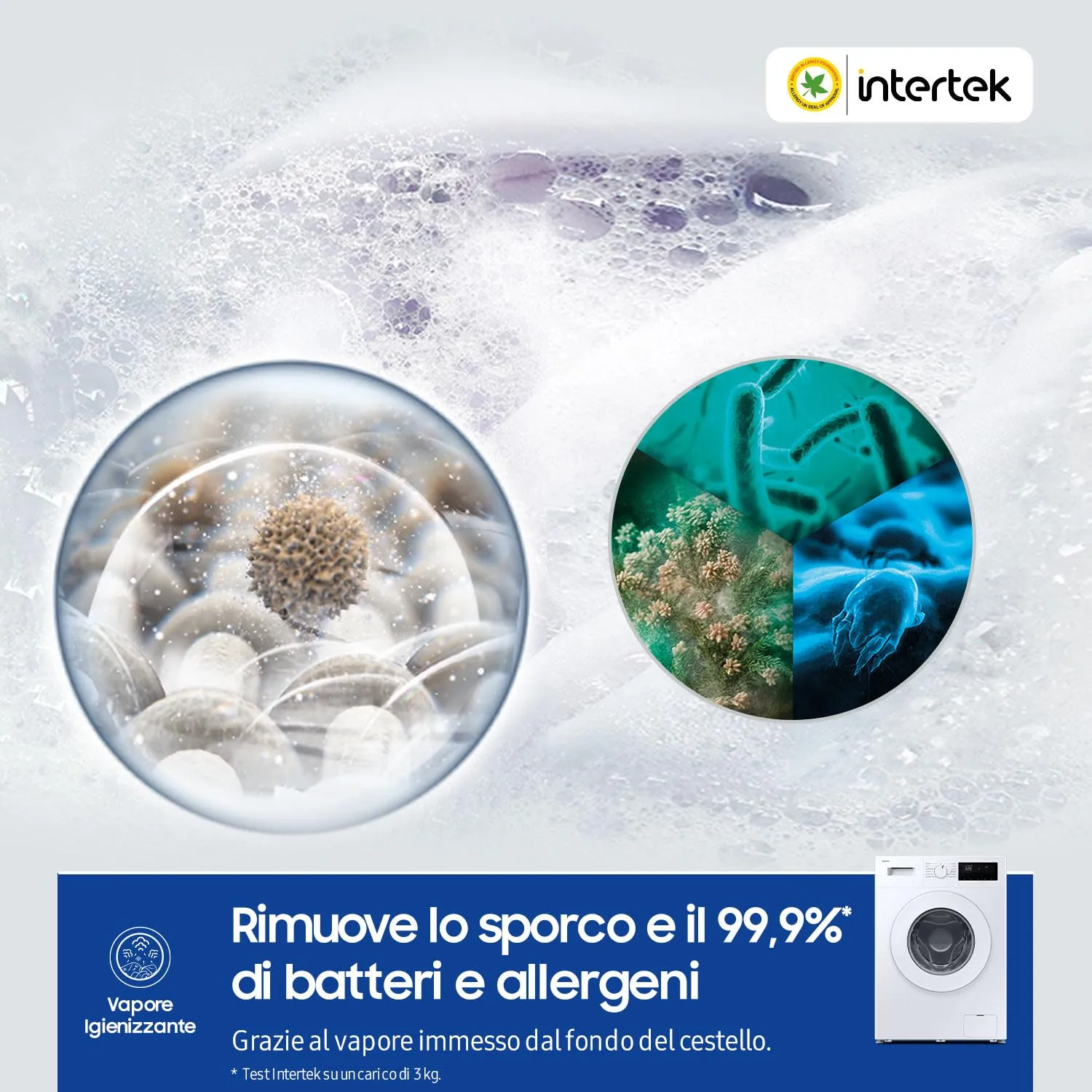 Samsung Slim Lavatrice F-WM703M05TW3M, 7 Kg, Carica Frontale, Bianco - immagine 5