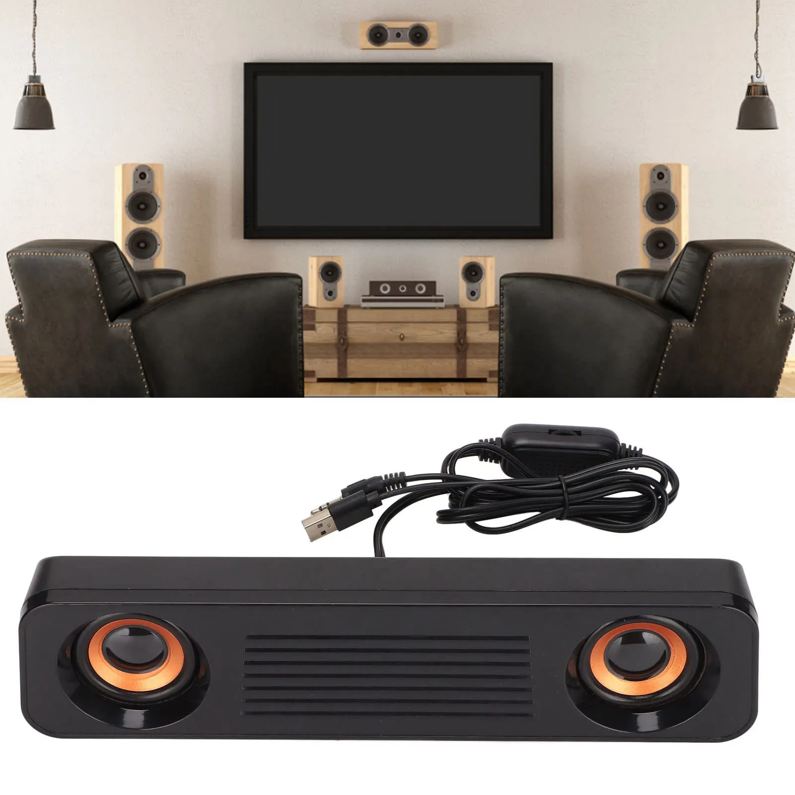Yosoo Health Gear Soundbar per TV Altoparlante Cablato Stereo HiFi con Subwoofer - immagine 4
