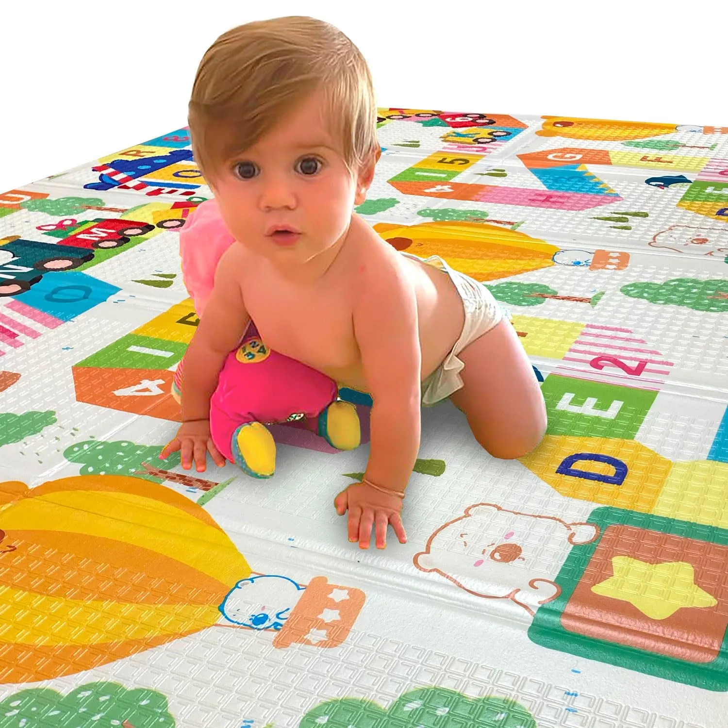 GIODICART Tappeto Gioco Pieghevole per Neonati e Bambini, 200x150 cm, Spessore 10mm - immagine 3