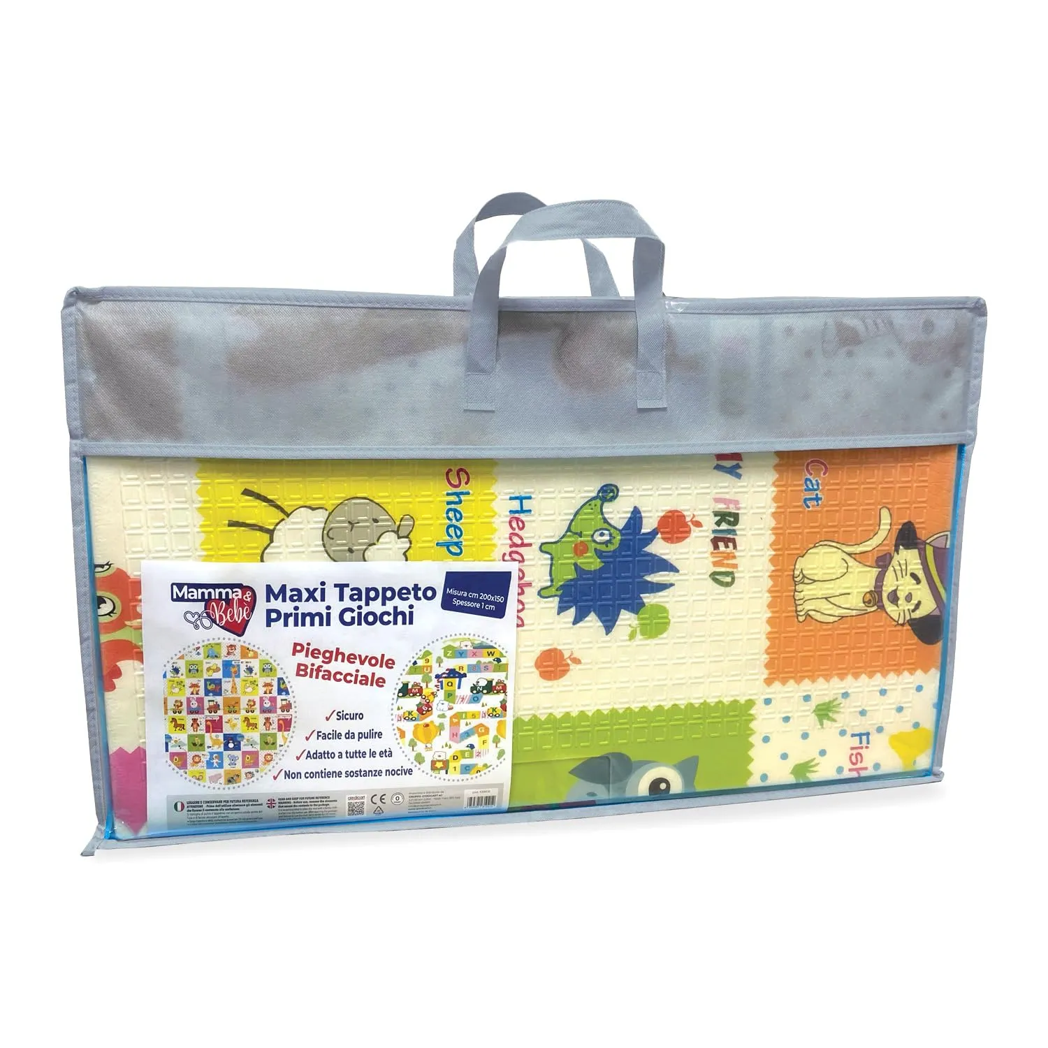 GIODICART Tappeto Gioco Pieghevole per Neonati e Bambini, 200x150 cm, Spessore 10mm - immagine 6