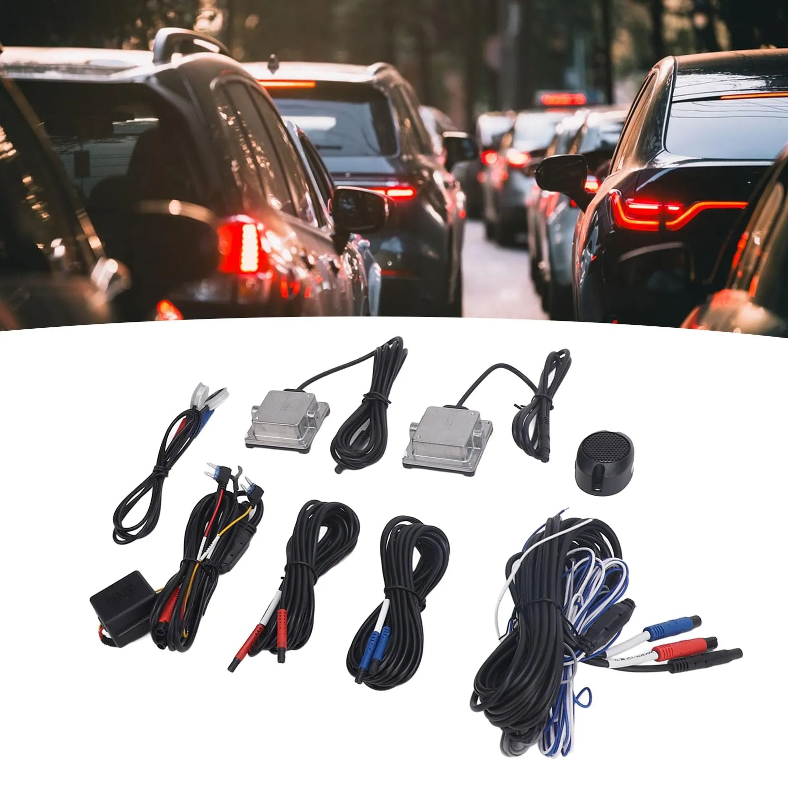 Cosiki Assistente Rilevamento Angoli Ciechi e Monitoraggio Corsia IP67 Impermeabile per Auto e Motocicli - immagine 2