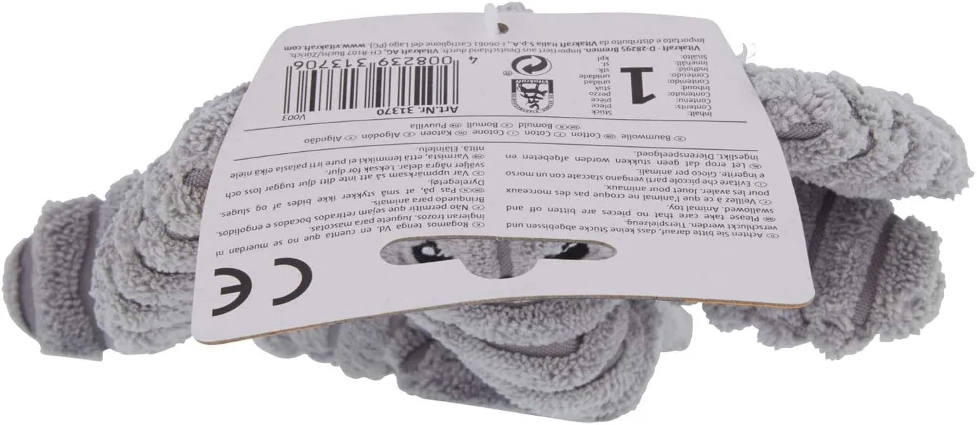 Vitakraft Safari Elefante Gioco Peluche per Cane con Squeaker e Corda - immagine 5