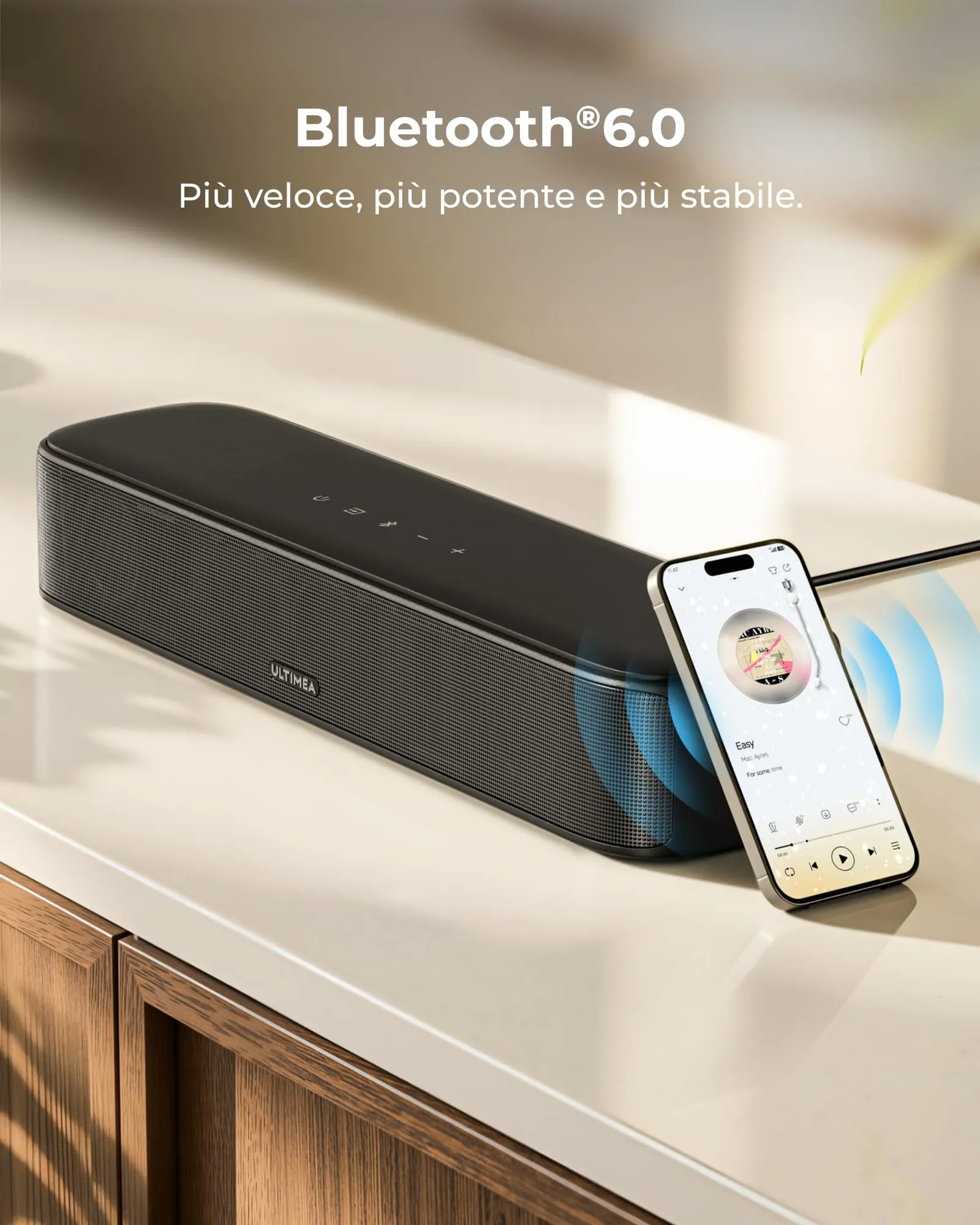 Ultimea Aura A40 Pro 7.1Ch Surround Soundbar with Subwoofer, 330W Peak, HDMI ARC, Bluetooth 6.0 - immagine 7