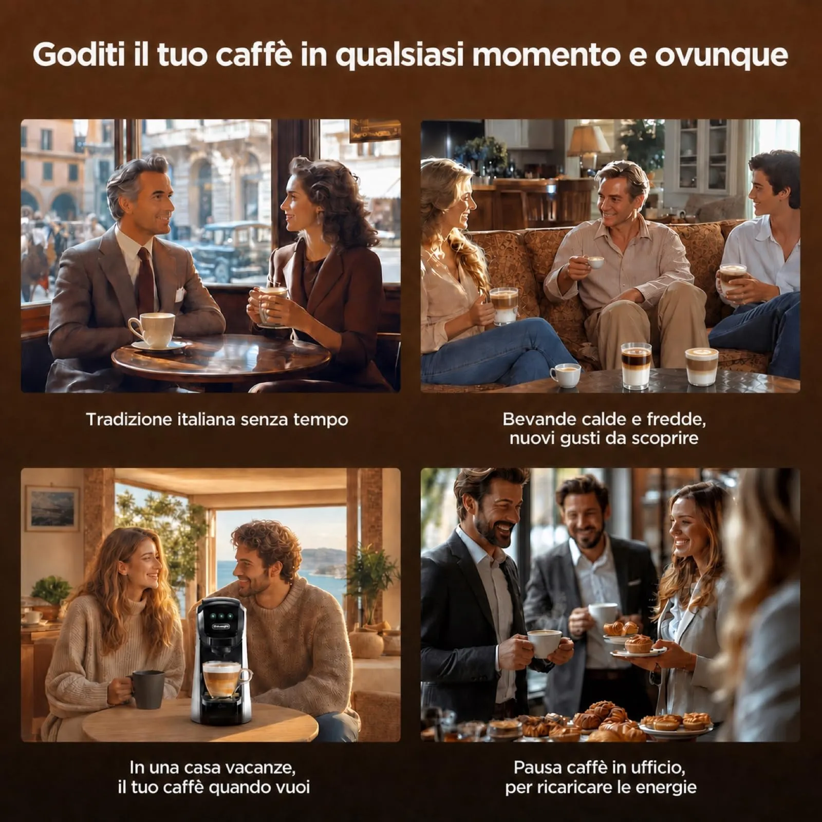 CAPXSNOB Warriors1 Macchina da Caffè 5 in 1 per Nespresso OL, Dolce Gusto, Lavazza, Nero - immagine 4