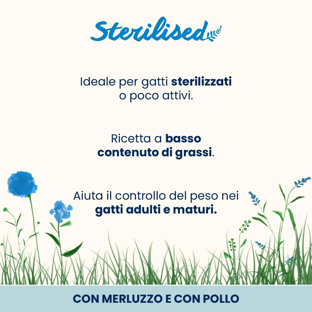 Almo Nature Functional Sterilised Cibo Umido per Gatti Adulti e Maturi al Merluzzo e Pollo, 70g (Confezione da 6) - immagine 2