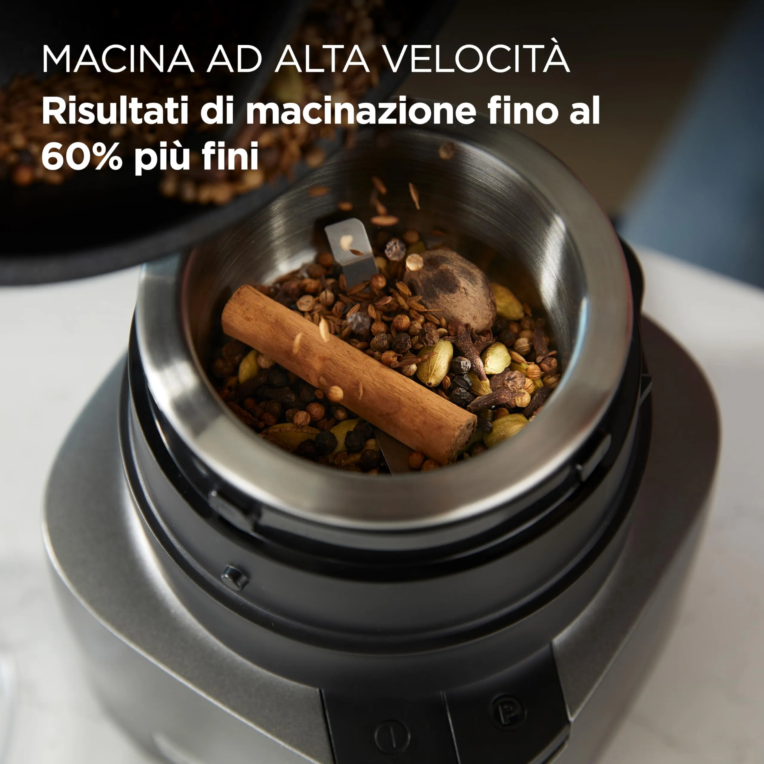 Kenwood Duo Prep CHP80.000SI Tritatutto e Macinino 2-in-1, 800W, Argento - immagine 2