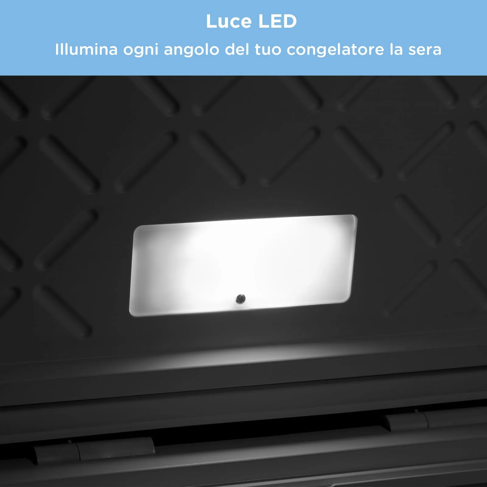 COMFEE' Congelatore a Pozzetto 143L Convertibile Congelatore/Frigorifero RCC146WH2EU(E) Bianco - immagine 7