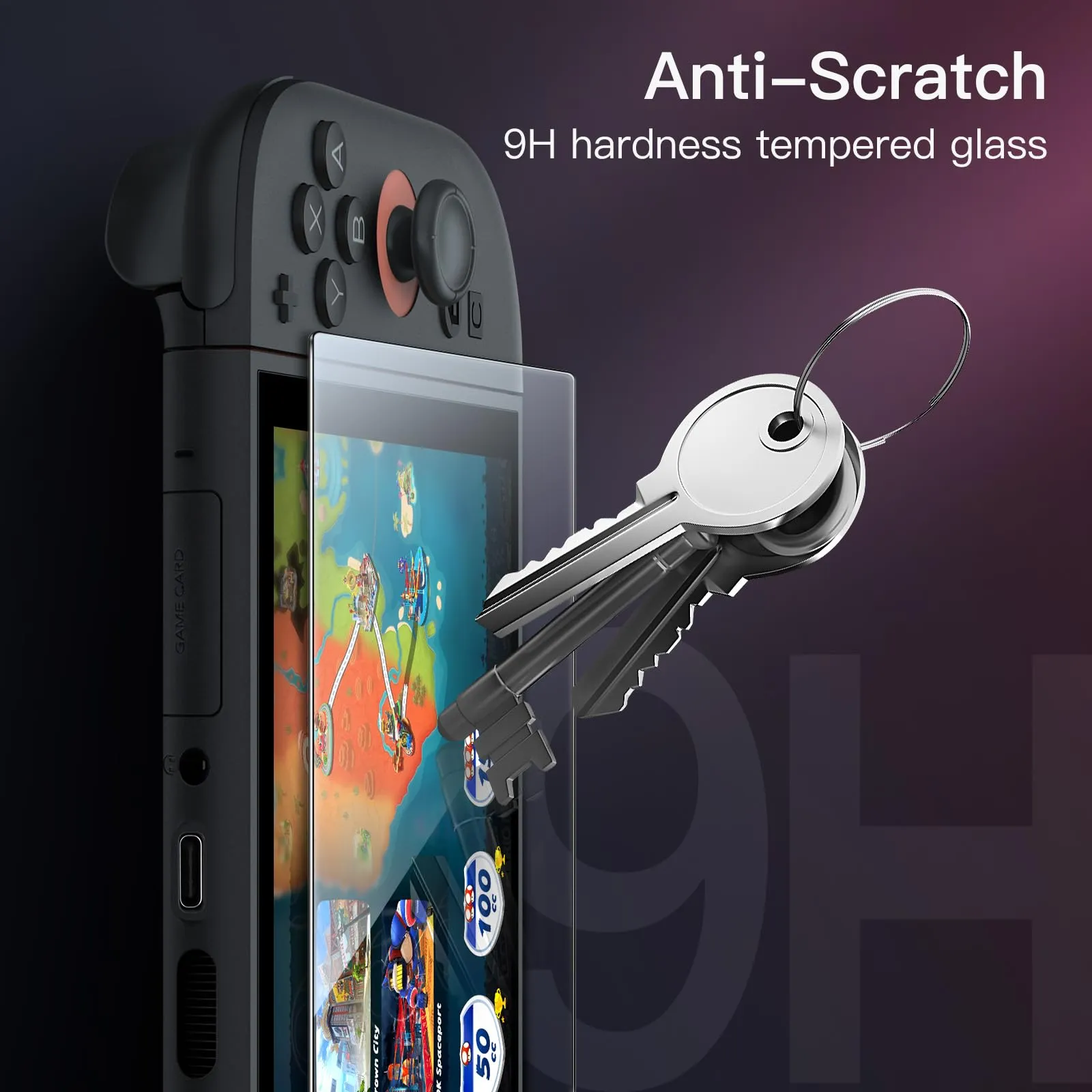JETech Pellicola Protettiva in Vetro Temperato per Nintendo Switch 2, 2 Pezzi, Trasparente - immagine 4
