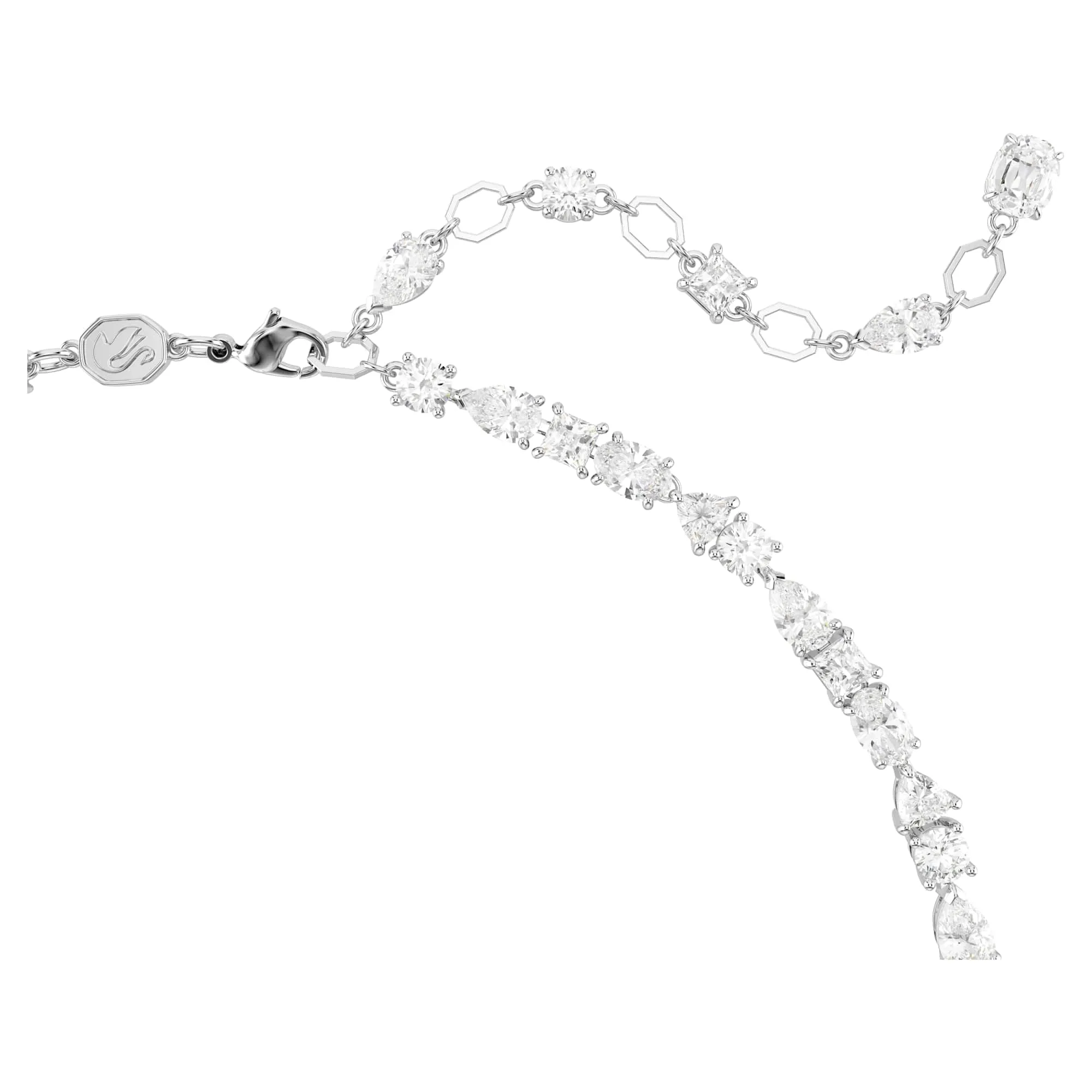 Swarovski Mesmera Set, Taglio misto, Bianco, Placcato rodio - immagine 3