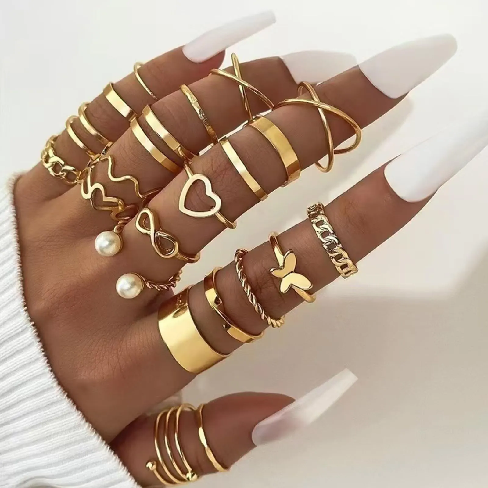 JSTHHTT Set di Gioielli Oro da 60 Pezzi per Donna - immagine 3