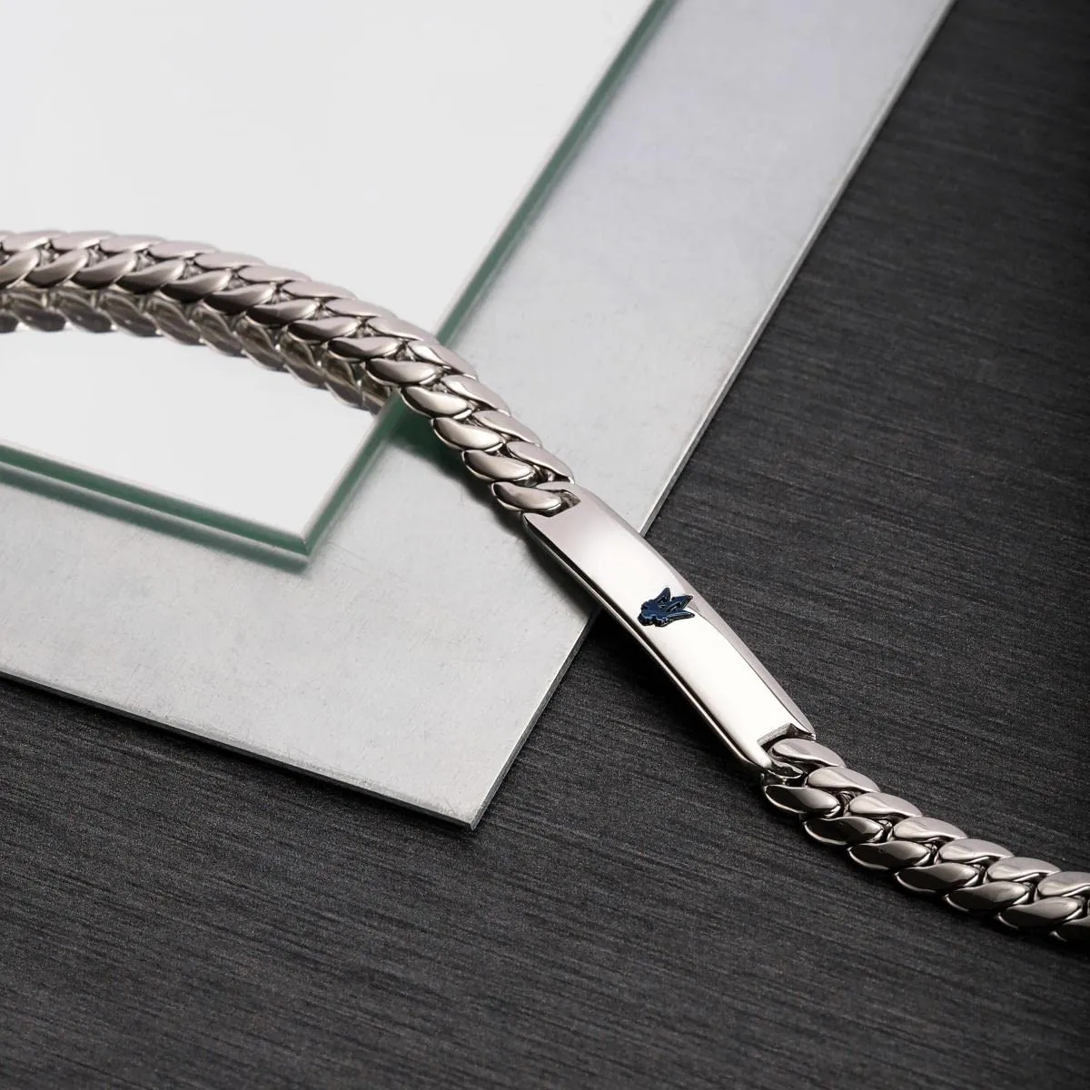 Maserati Jewels Bracciale Uomo in Acciaio IP Blu JM222AVD05, 22 cm - immagine 6