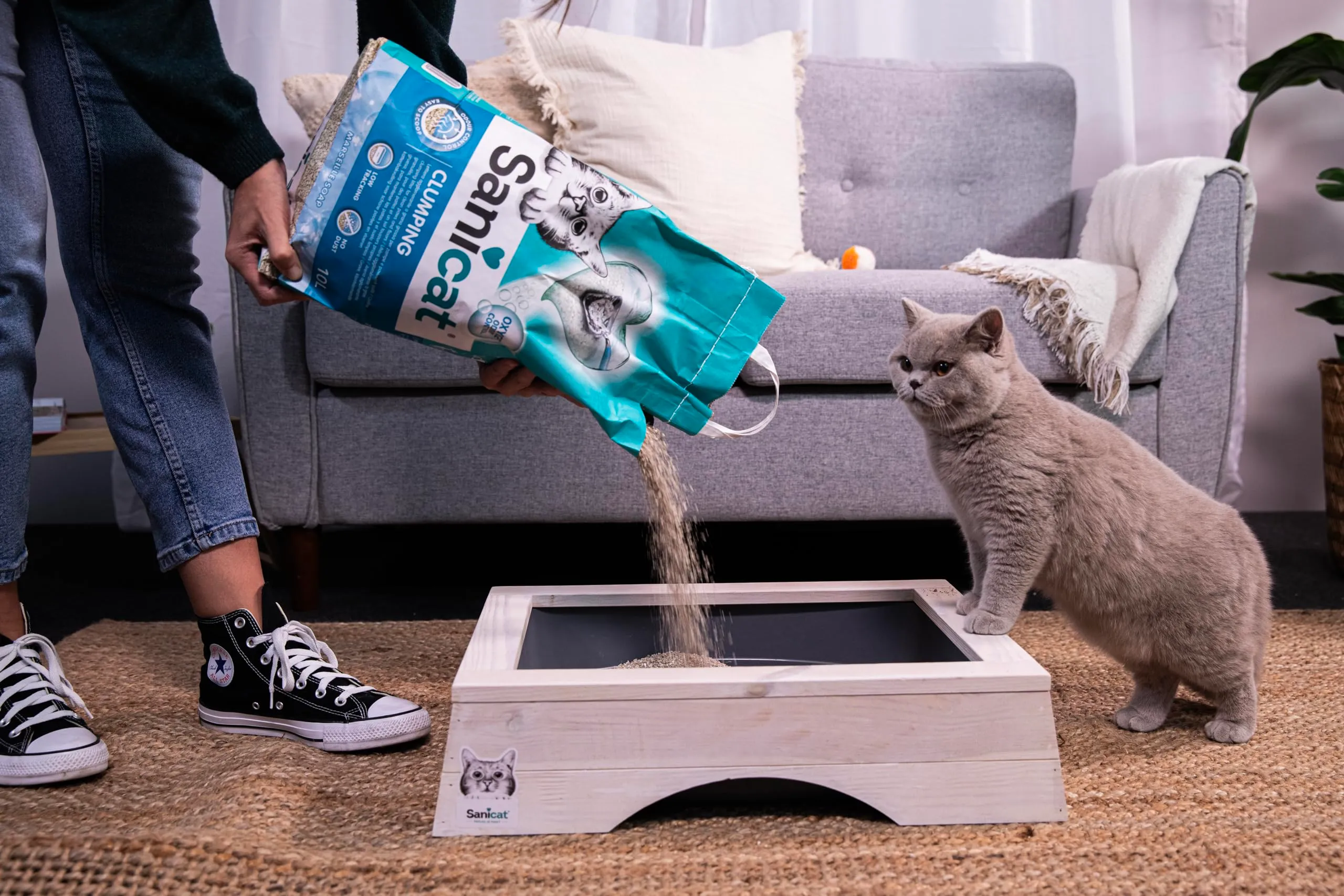 Sanicat Lettiera per Gatti Agglomerante al Sapone di Marsiglia, 10 L - immagine 8