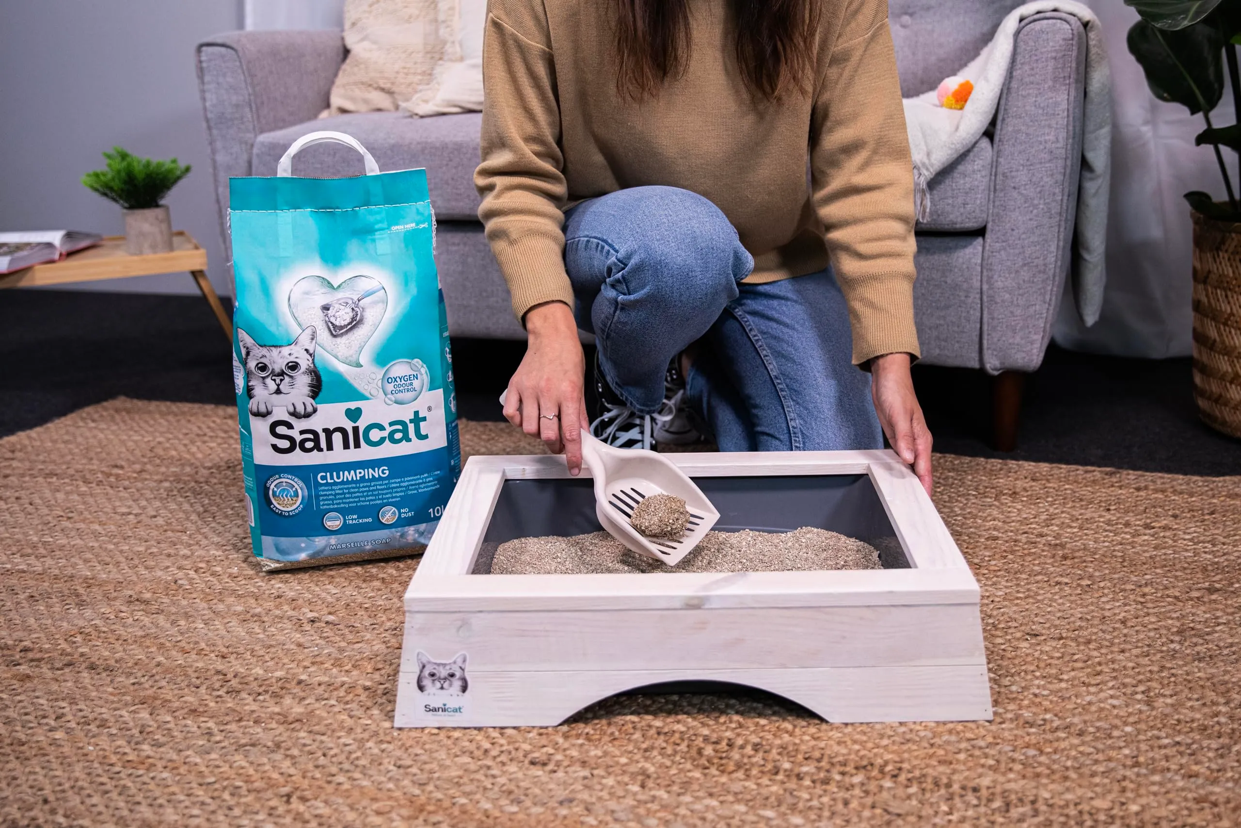 Sanicat Lettiera per Gatti Agglomerante al Sapone di Marsiglia, 10 L - immagine 10