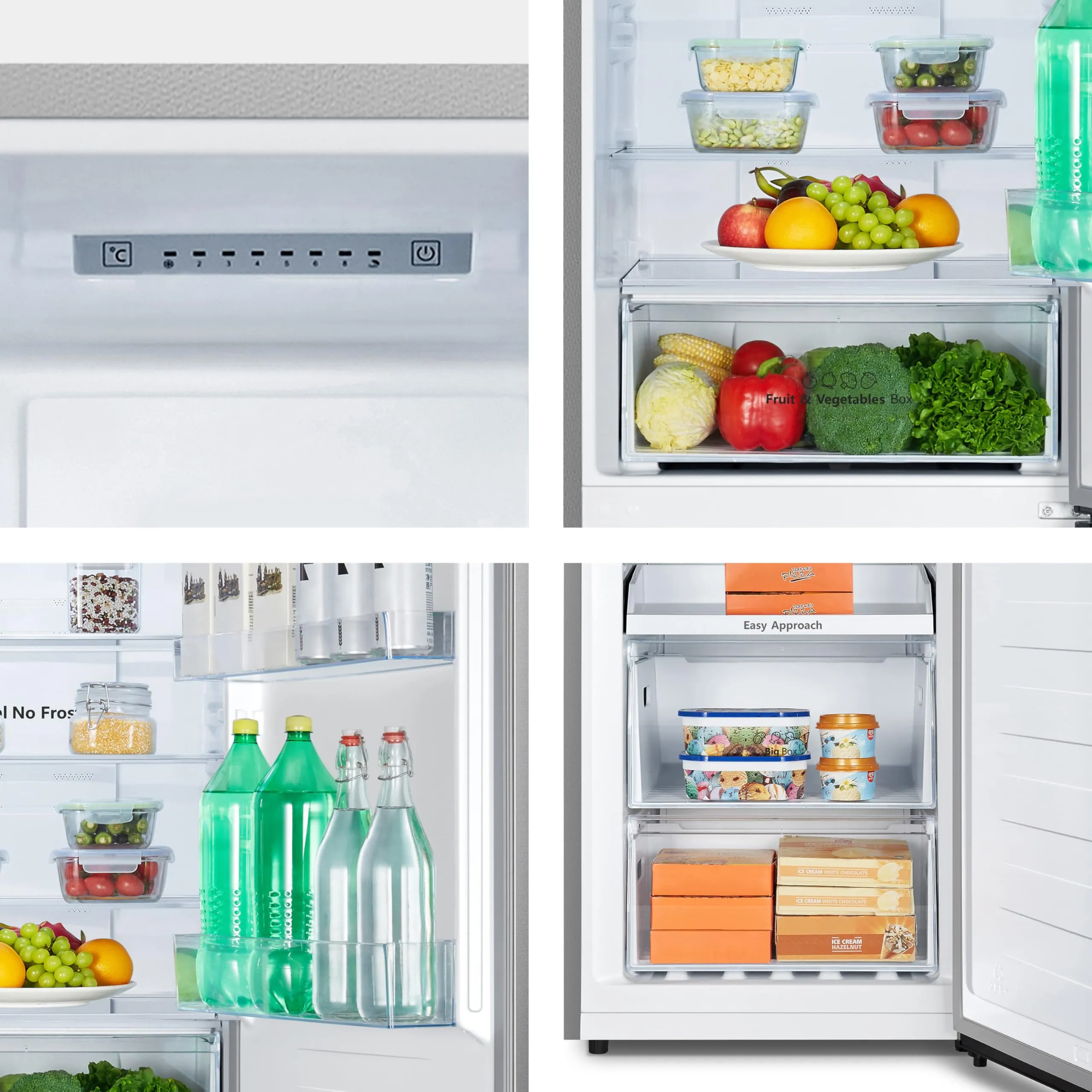 Hisense MC60300IE Frigorifero Combinato Total No Frost, 304 Litri, Classe E, Inox - immagine 13