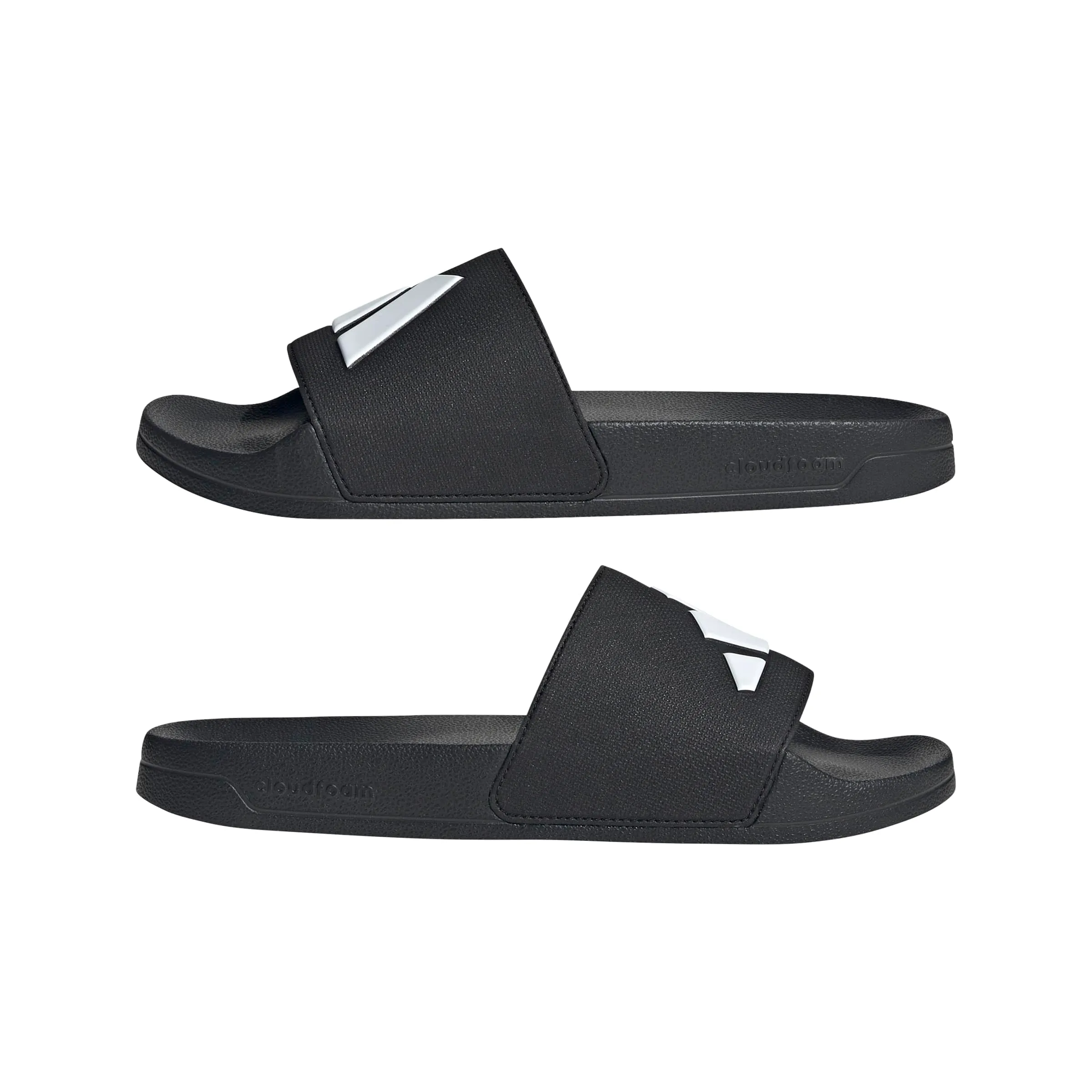 adidas Adilette Shower Slides Sandal, Core Black/Cloud White/Core Black, 46 EU - immagine 7