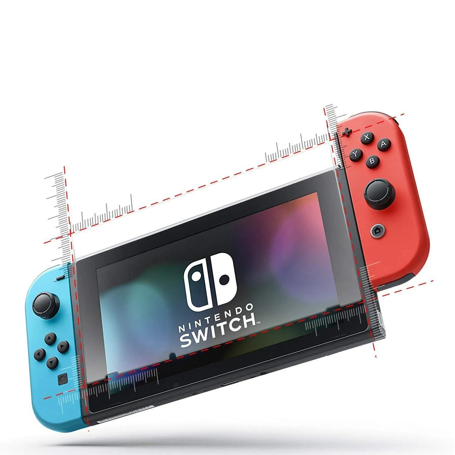 PHONILLICO Pellicola in Vetro Temperato per Nintendo Switch, 2 Pezzi, Durezza 9H - immagine 3