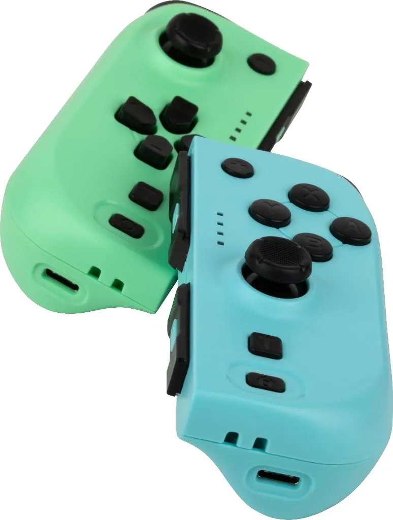 Konix Coppia di controller Joypad per Nintendo Switch e Switch OLED, Verde e blu - immagine 2