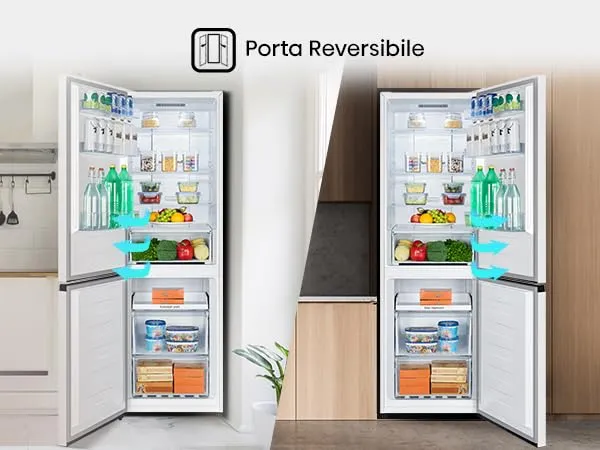 Hisense RB390N4AWE Frigorifero Combinato Total No Frost, 186 cm, 304 Litri, Bianco - immagine 5