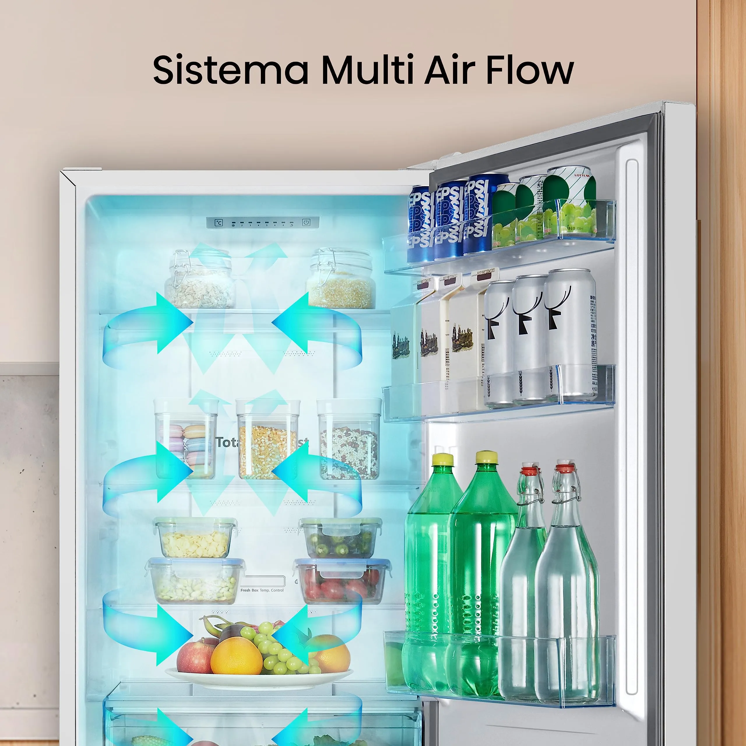 Hisense RB390N4AWE Frigorifero Combinato Total No Frost, 186 cm, 304 Litri, Bianco - immagine 6