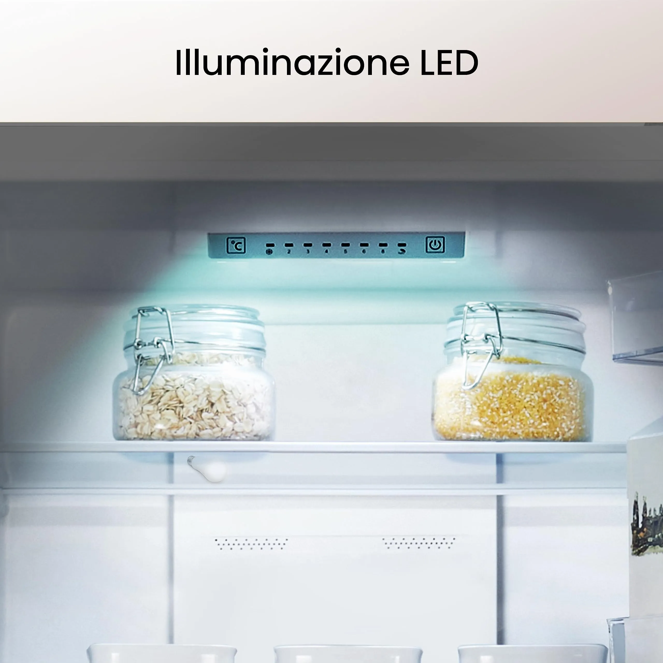 Hisense RB390N4AWE Frigorifero Combinato Total No Frost, 186 cm, 304 Litri, Bianco - immagine 8